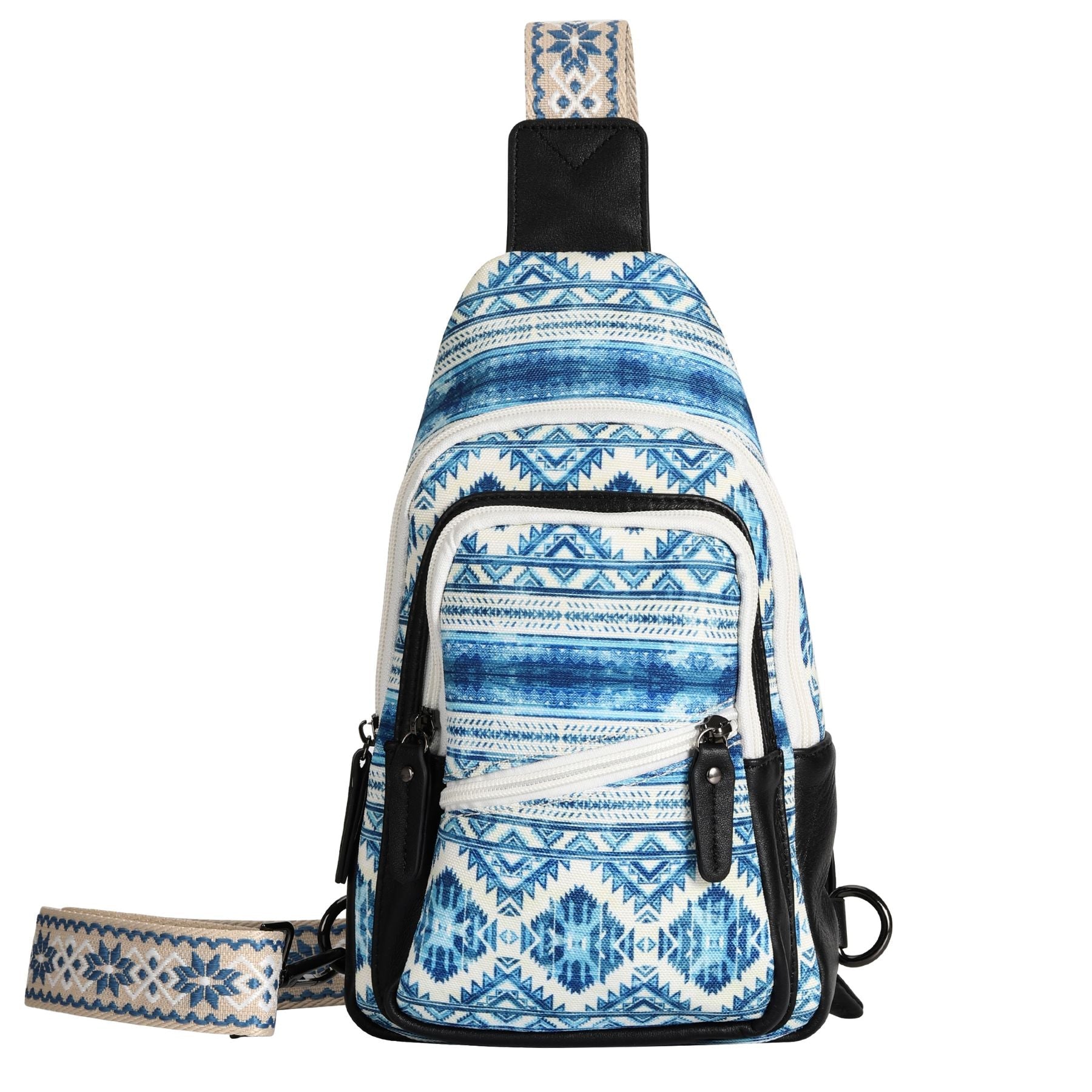 Unisex Indie concealed carry bag, canvas sling with soft interior lining and compact storage