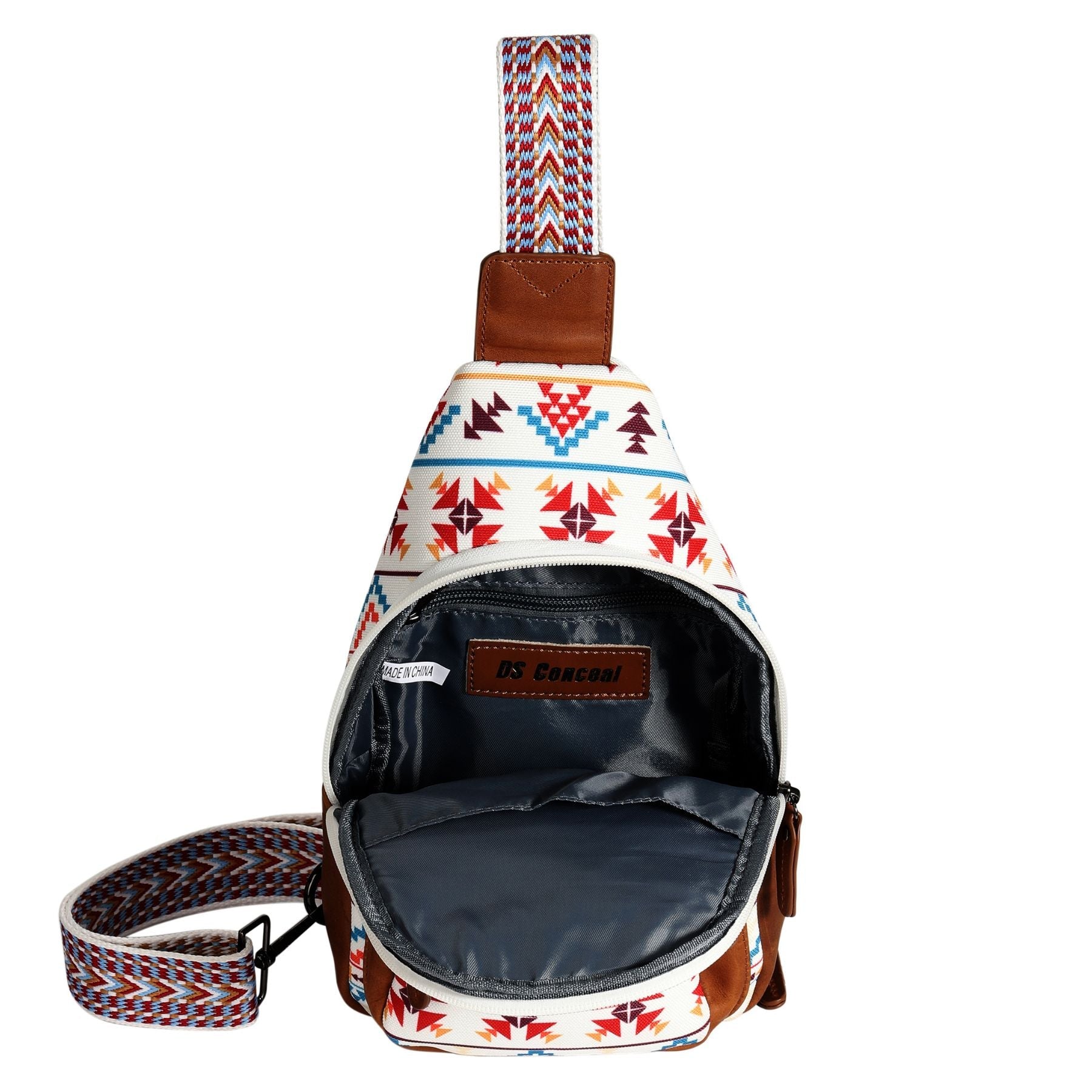 Canvas concealed carry sling, Indie crossbody with tactical edge and adjustable strap for on-the-go security