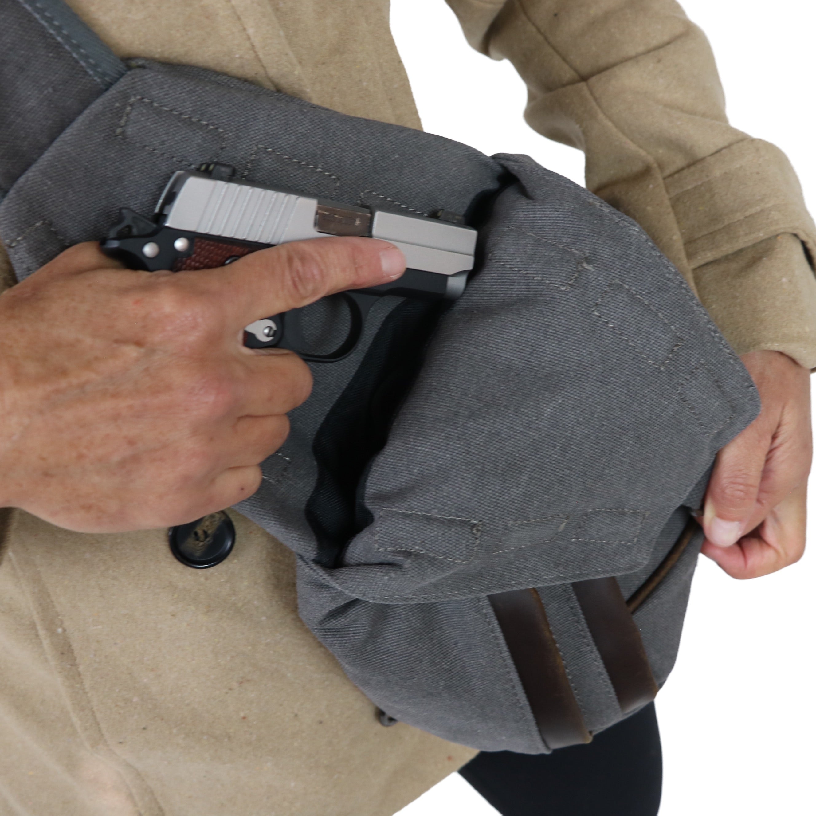 Concealed Carry Jordan Canvas Sling by DS Conceal