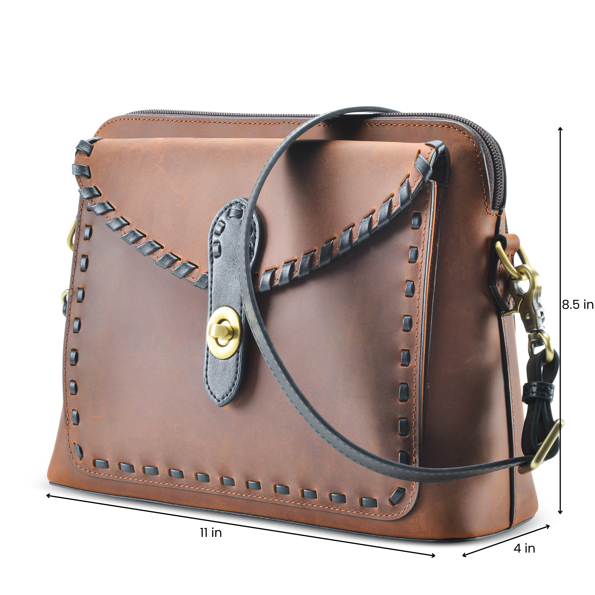 Concealed Carry Evelyn Leather Crossbody - Lady Conceal - soft leather shoulder bags for women's - crossbody bags for everyday use - most popular crossbody bag - crossbody bags for guns - crossbody handgun bag - Unique Hide Purse - Conceal Carry Western Purse - Stylish Carry Evelyn Leather Bag - Bag for Conceal Carrying Women - - Gun Bag for Women