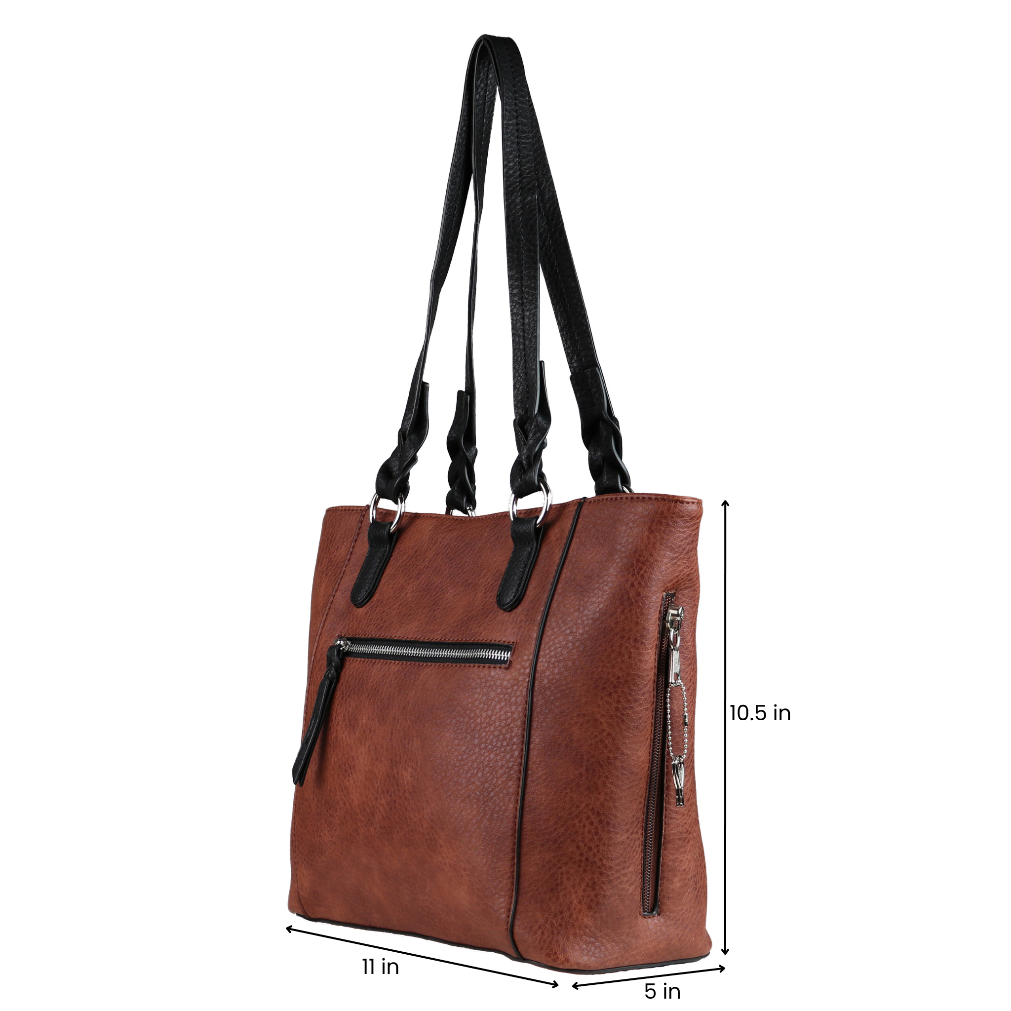 Concealed Carry Grace Tote - Lady Conceal - Women conceal carry purse for pistol - Designer Luxury Tote Carry Handbag - YKK Locking Zippers and Universal Holster - Easy Concealed Carry - Quick Gun Draw - Safe Gun Bag - Designer Luxury Conceal Carry Handbag - carry Handbag for gun carry - concealed carry gun Handbag with locking zipper - concealed carry Handbag for woman