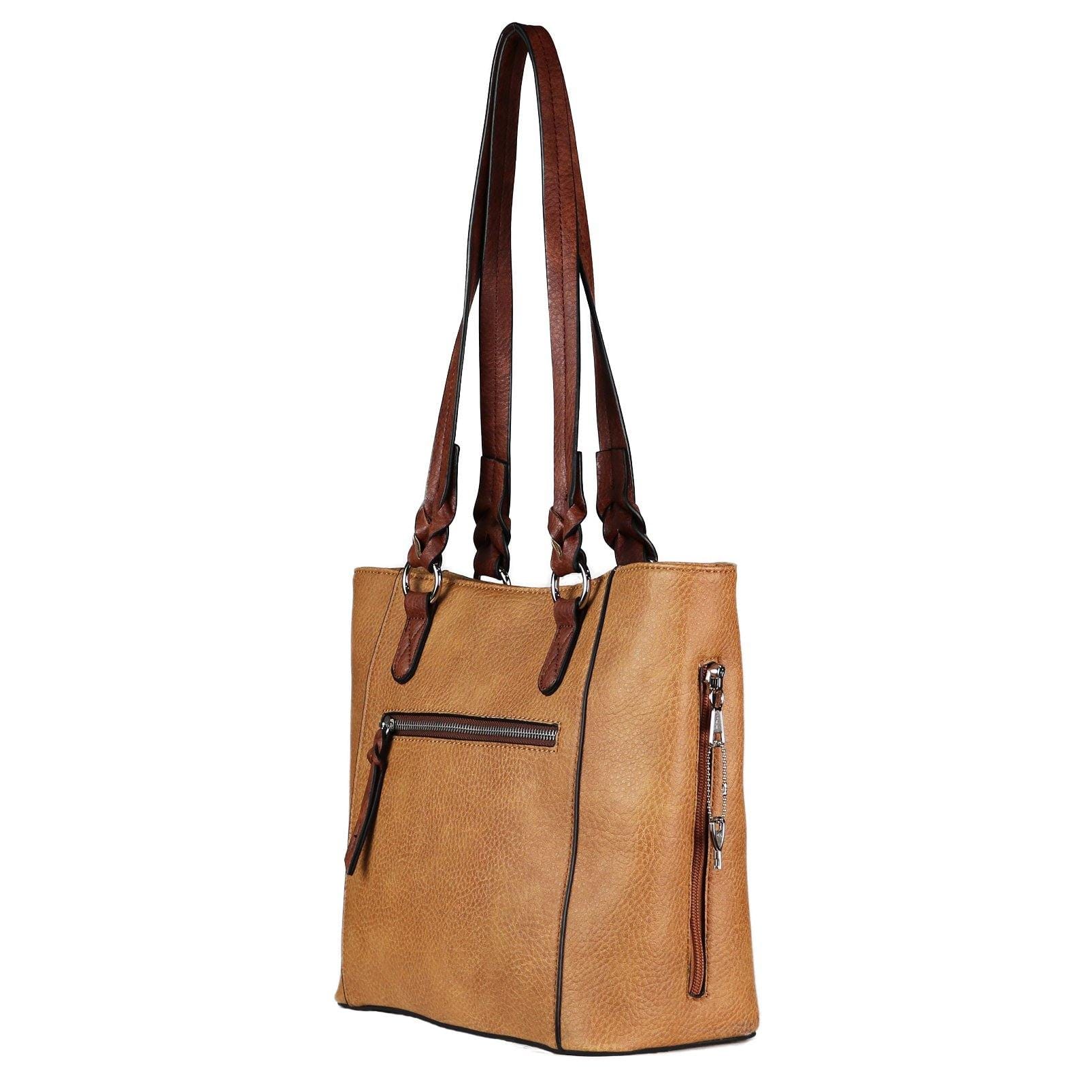 Concealed Carry Grace Tote - Lady Conceal - Women conceal carry purse for pistol - Designer Luxury Tote Carry Handbag - YKK Locking Zippers and Universal Holster - Easy Concealed Carry - Quick Gun Draw - Safe Gun Bag - Designer Luxury Conceal Carry Handbag - carry Handbag for gun carry - concealed carry gun Handbag with locking zipper - concealed carry Handbag for woman