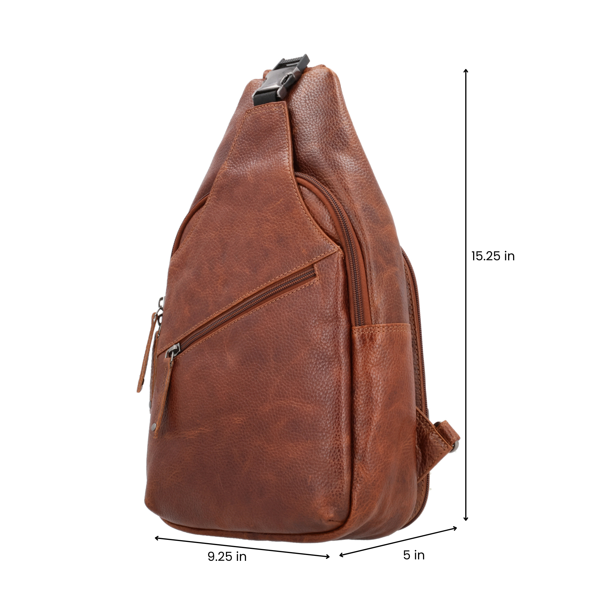 CCW Grayson Leather Sling Bag by Lady Conceal, Concealed Carry, Anti-Theft, Firearm Instructor, Seller