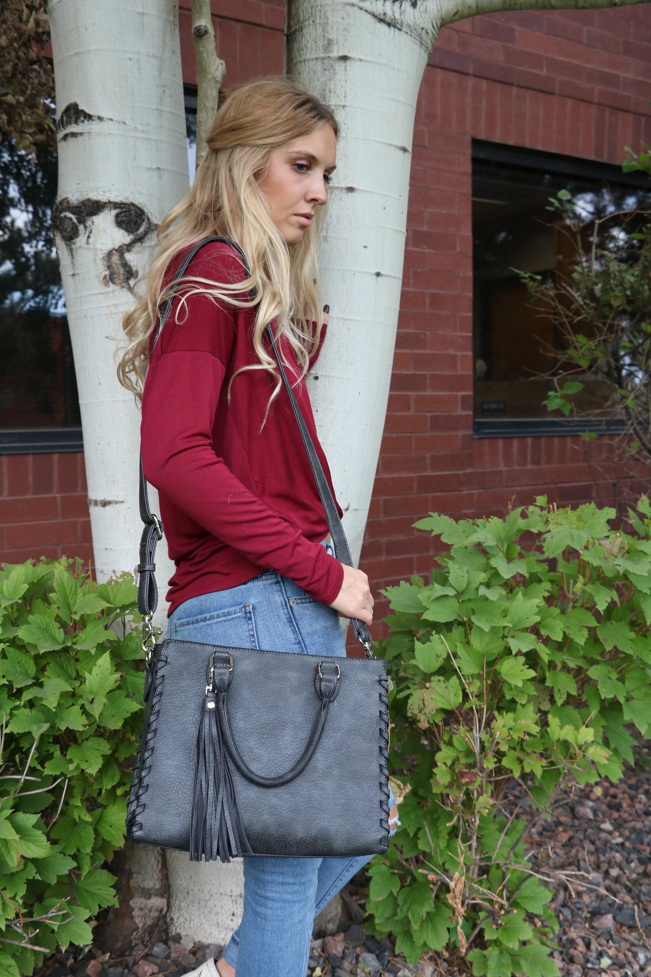 Concealed Carry Ann Satchel by Lady Conceal - Designer Luxury Conceal Carry Handbag - YKK Locking Zippers and Universal Handbag Gun and Pistol Bag - crossbody Handbag for concealed gun carry - concealed carry Handbag Ann Satchel gun Handbag - concealed carry gun Handbag