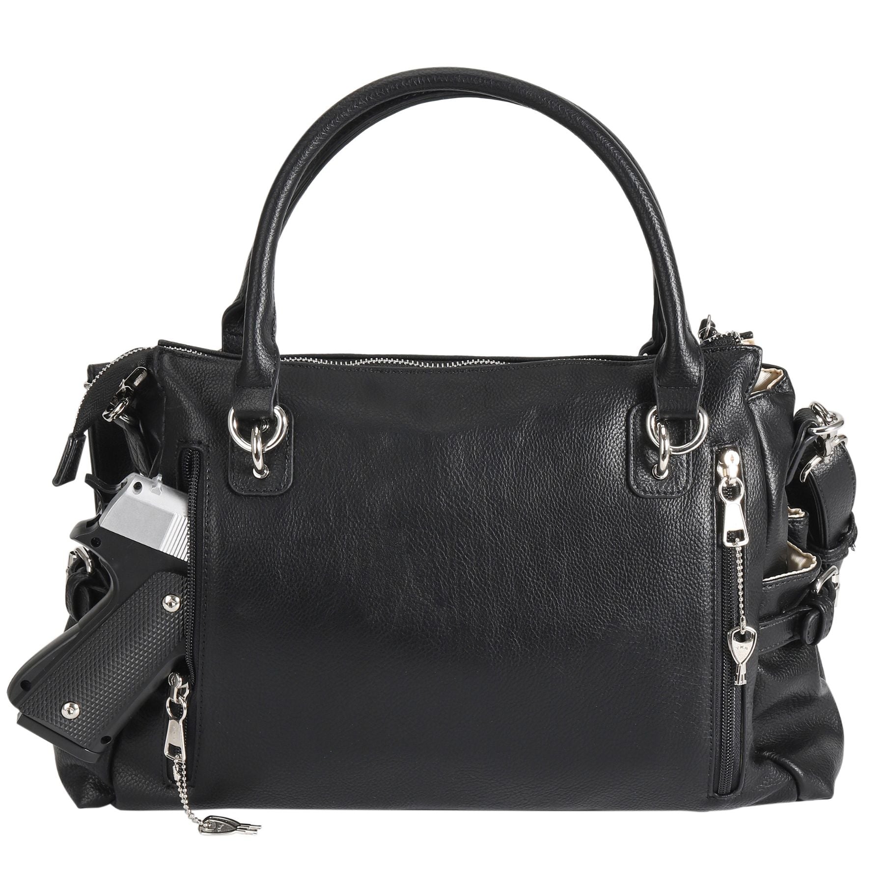 Concealed Carry Jessica Satchel - Lady Conceal - Concealed Carry Purse - Lady Conceal Concealed Carry Jessica Satchel - Lady Conceal - Concealed Carry Purse - Lady Conceal - Designer Purse for Gun Owners - CCW stylish Bag - Locking Gun Bag