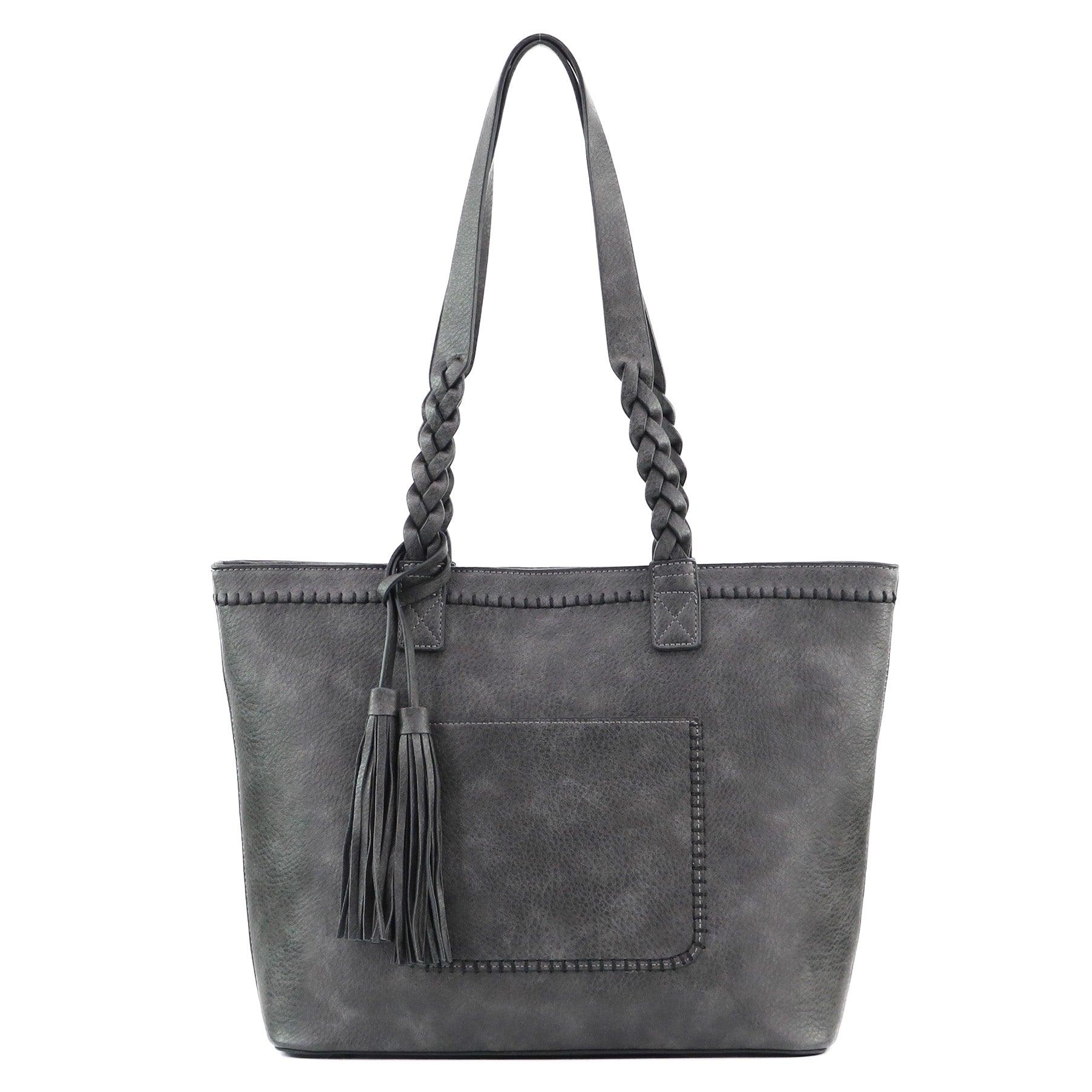 Concealed Carry Cora Tote by Lady Conceal - Locking Designer Conceal Carry Handbag for women - Locking Conceal and Carry Handbag with Universal Holster for Handguns - Unique Handbag Gun and Pistol Bag - crossbody Handbag for concealed gun carry - concealed carry Handbag gun purse with locking zipper