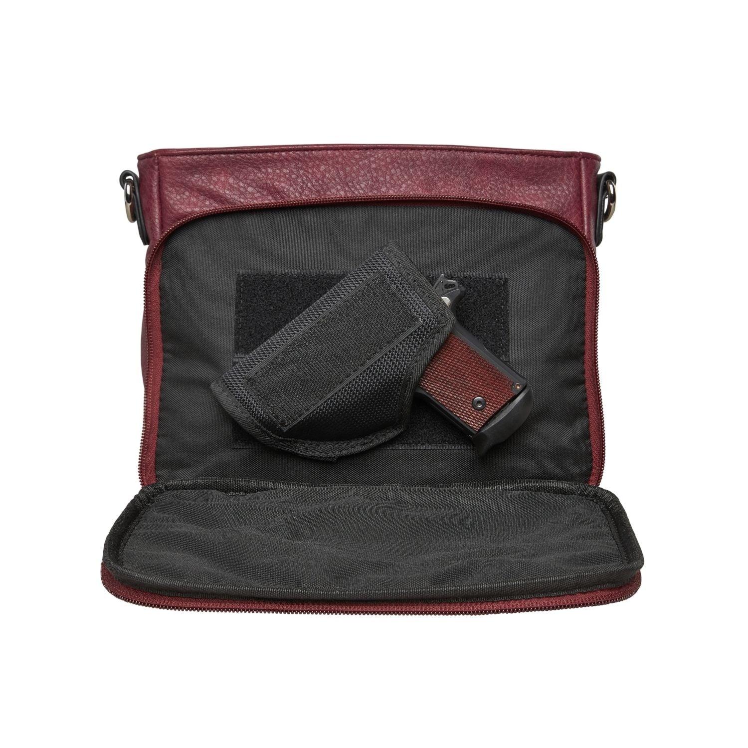 Concealed Carry Skylar Crossbody - Lady Conceal - Concealed Carry Purse - black crossbody purse designer - black owned purse designers - crossbody bag for concealed gun carry - concealed carry gun bags - concealed carry crossbody bag - concealed carry purse crossbody - Gift for gun owners - Women Gun Bag - most popular crossbody bag - crossbody handgun bag - crossbody bags for everyday use