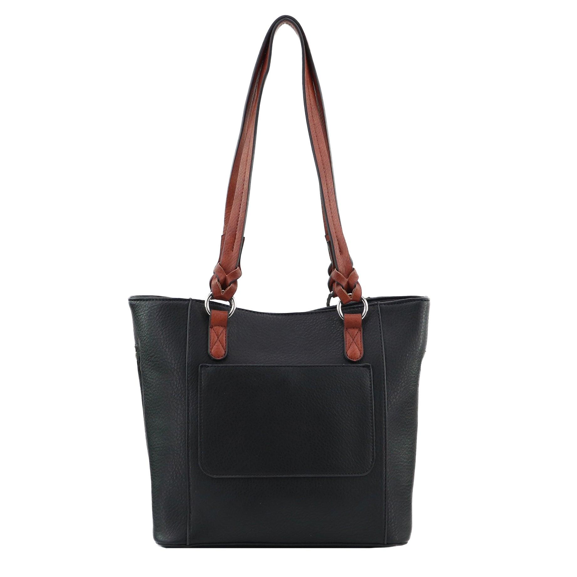 Concealed Carry Grace Tote - Lady Conceal - Women conceal carry purse for pistol - Designer Luxury Tote Carry Handbag - YKK Locking Zippers and Universal Holster - Easy Concealed Carry - Quick Gun Draw - Safe Gun Bag - Designer Luxury Conceal Carry Handbag - carry Handbag for gun carry - concealed carry gun Handbag with locking zipper - concealed carry Handbag for woman