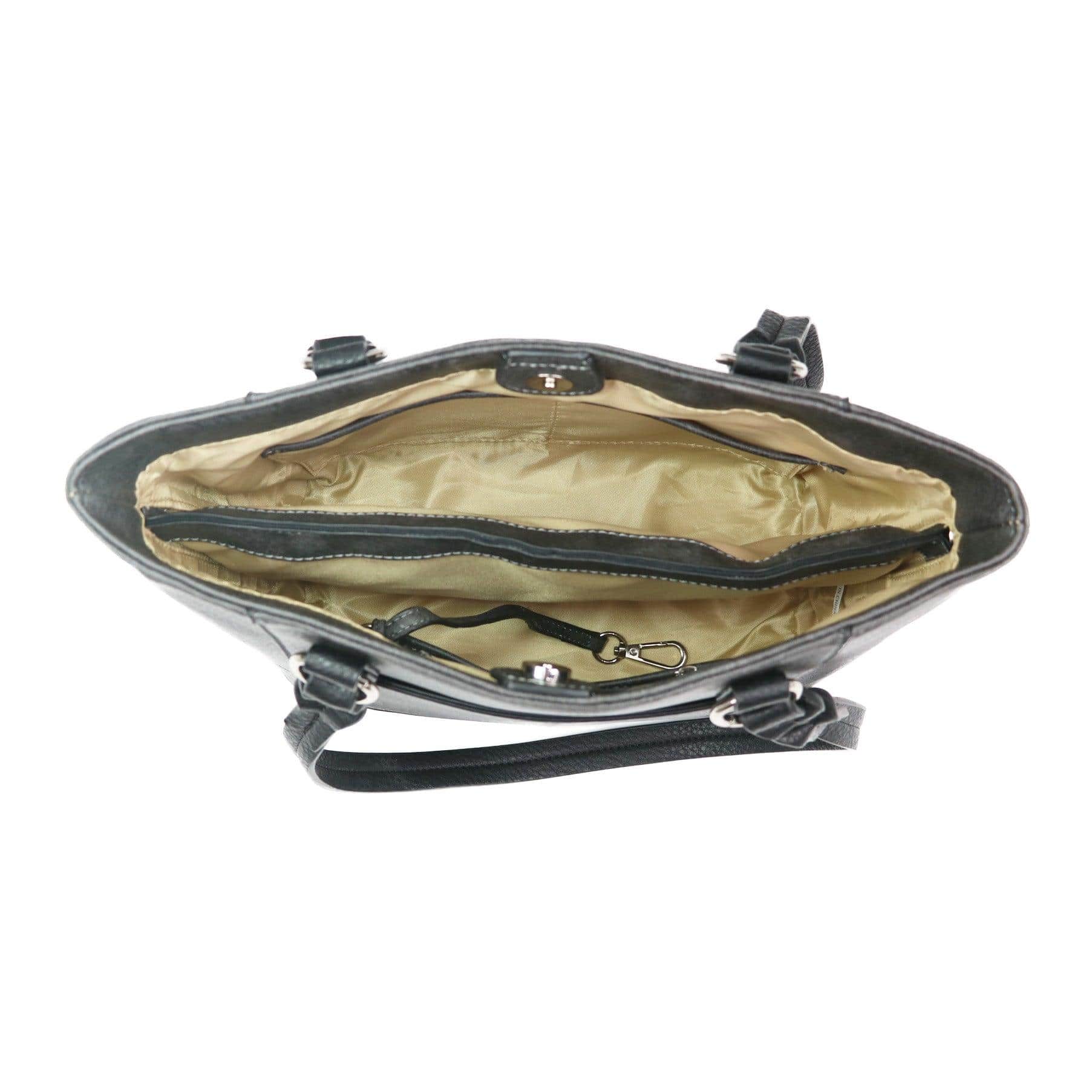 Concealed Carry Grace Tote - Lady Conceal - Women conceal carry purse for pistol - Designer Luxury Tote Carry Handbag - YKK Locking Zippers and Universal Holster - Easy Concealed Carry - Quick Gun Draw - Safe Gun Bag - Designer Luxury Conceal Carry Handbag - carry Handbag for gun carry - concealed carry gun Handbag with locking zipper - concealed carry Handbag for woman