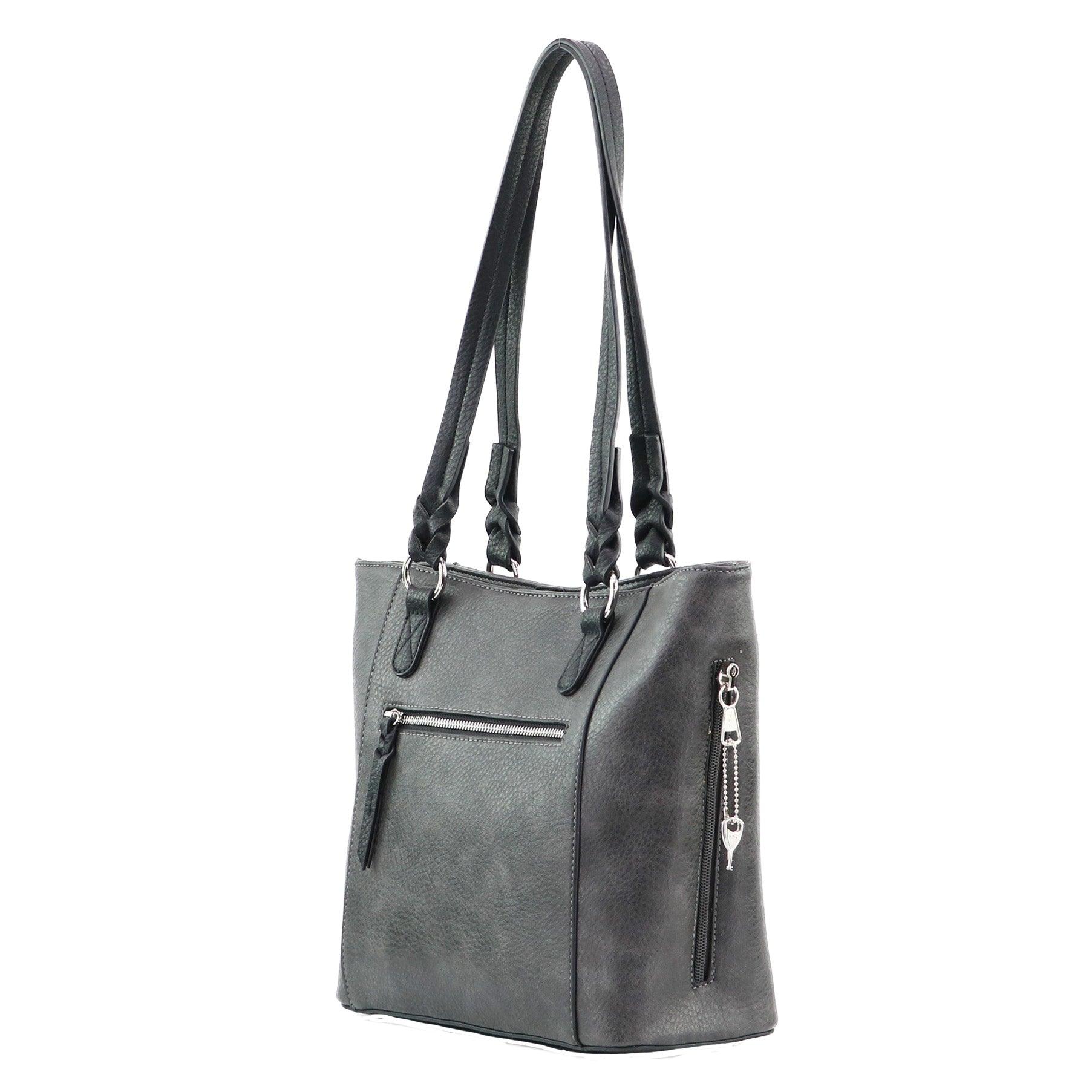 Concealed Carry Grace Tote - Lady Conceal - Women conceal carry purse for pistol - Designer Luxury Tote Carry Handbag - YKK Locking Zippers and Universal Holster - Easy Concealed Carry - Quick Gun Draw - Safe Gun Bag - Designer Luxury Conceal Carry Handbag - carry Handbag for gun carry - concealed carry gun Handbag with locking zipper - concealed carry Handbag for woman