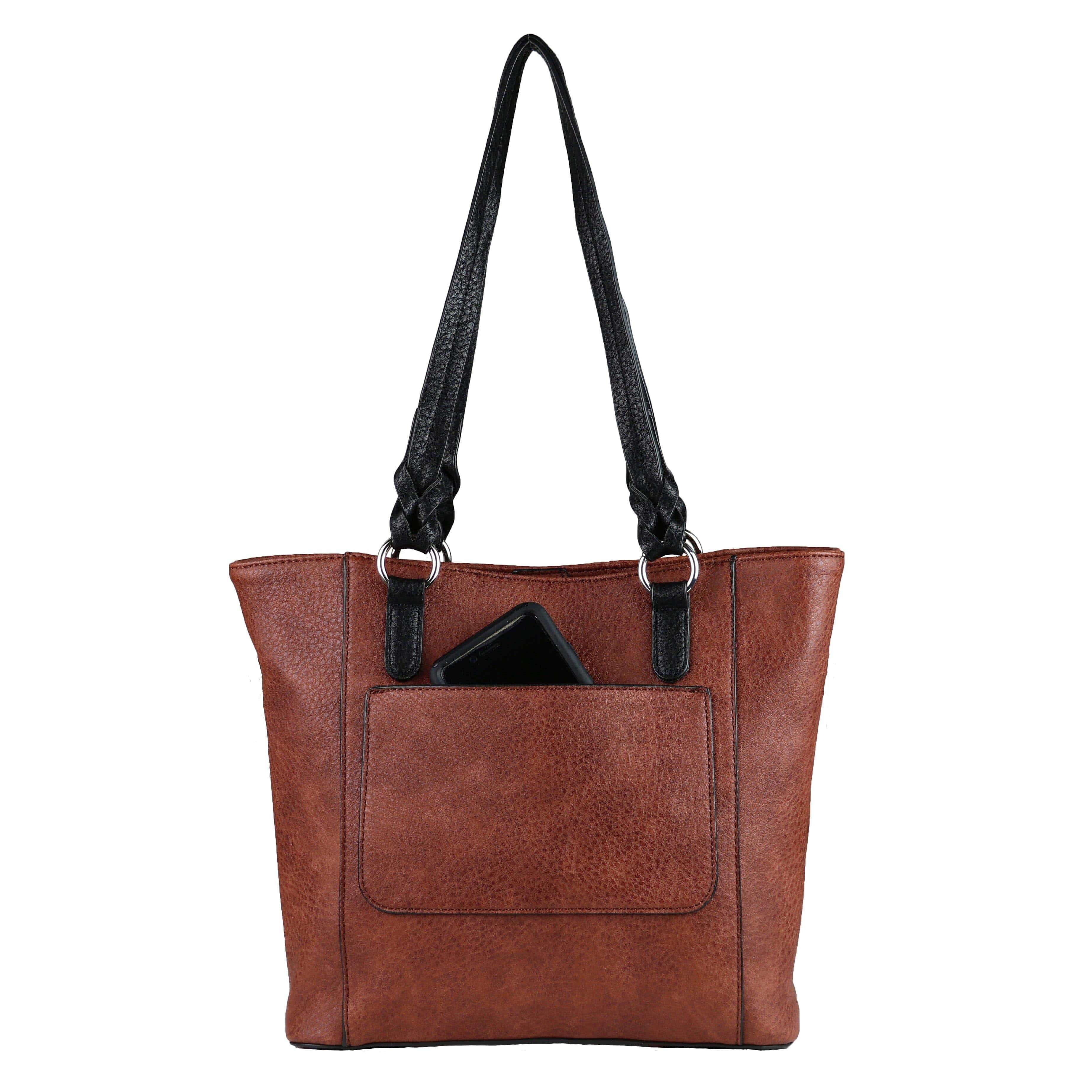 Concealed Carry Grace Tote - Lady Conceal - Women conceal carry purse for pistol - Designer Luxury Tote Carry Handbag - YKK Locking Zippers and Universal Holster - Easy Concealed Carry - Quick Gun Draw - Safe Gun Bag - Designer Luxury Conceal Carry Handbag - carry Handbag for gun carry - concealed carry gun Handbag with locking zipper - concealed carry Handbag for woman