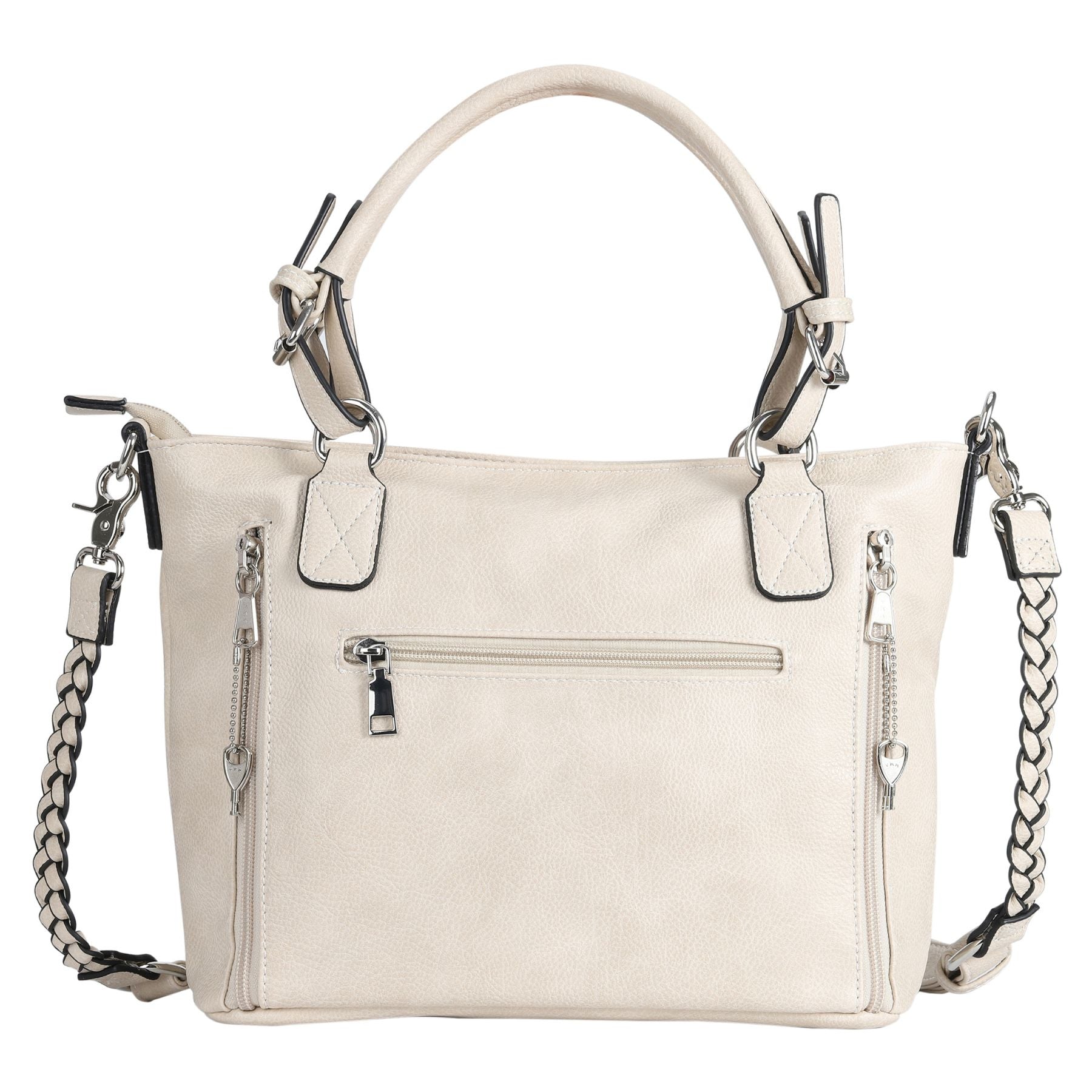Concealed Carry Ella Tote Satchel - Designer Concealed Carry Bags for Women - YKK Locking Firearm Bag with Universal Holster - Self Defense Bags for Women - Tactical CCW Bags - Popular Conceal Carry Purse for Handgun