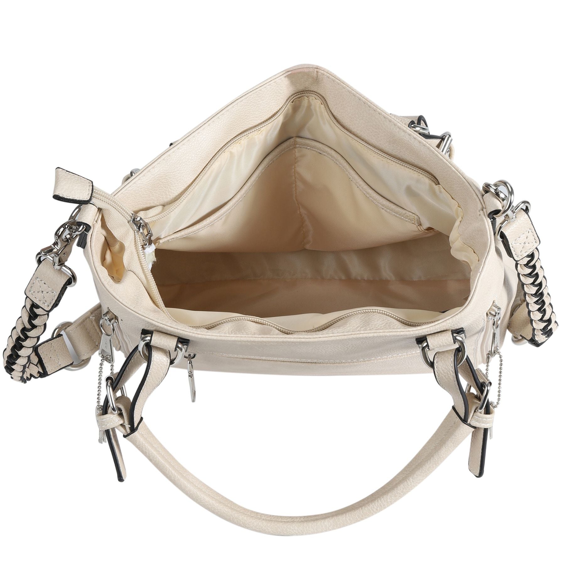 Concealed Carry Ella Tote Satchel - Designer Concealed Carry Bags for Women - YKK Locking Firearm Bag with Universal Holster - Self Defense Bags for Women - Tactical CCW Bags - Popular Conceal Carry Purse for Handgun