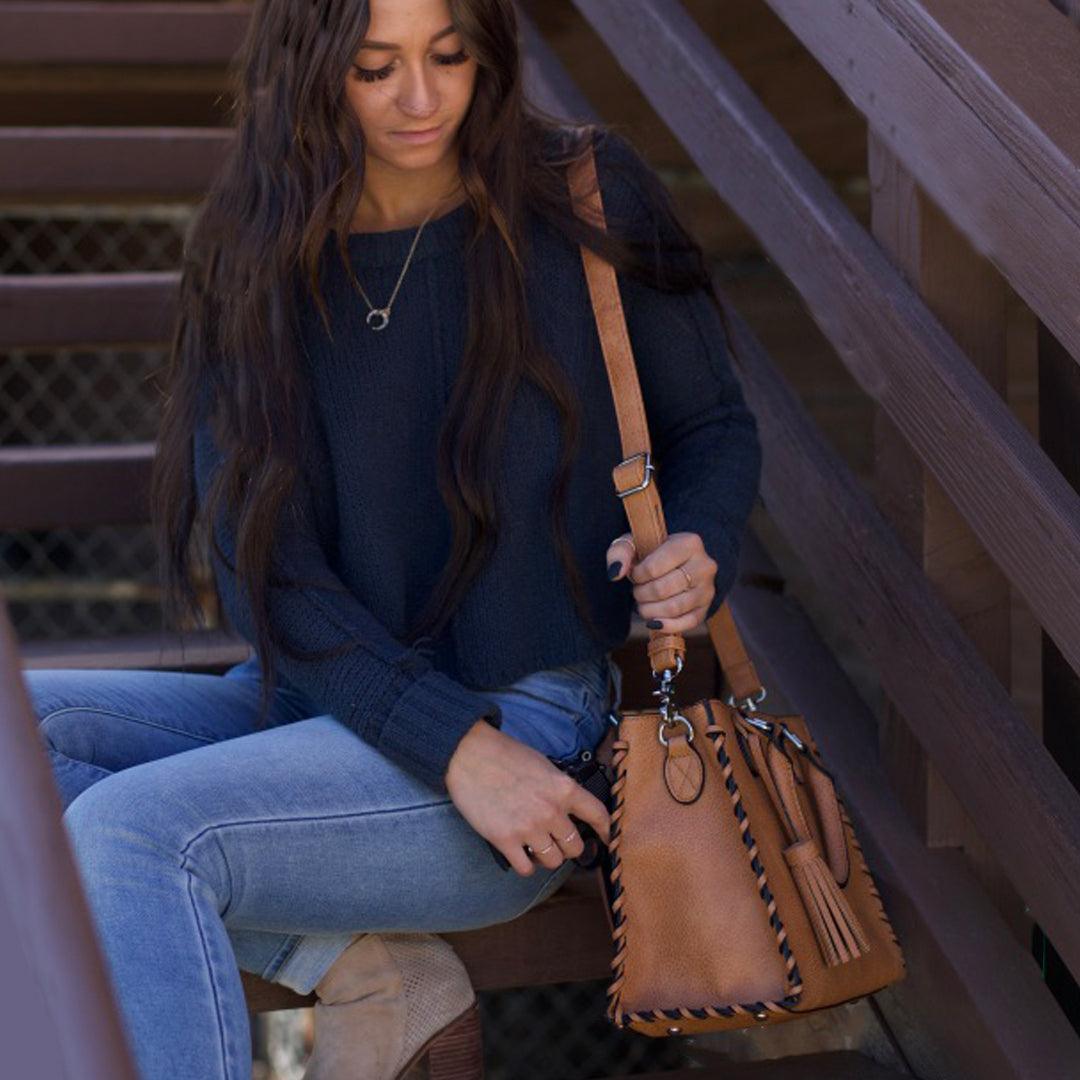 Concealed Carry Ann Satchel by Lady Conceal - Designer Luxury Conceal Carry Handbag - YKK Locking Zippers and Universal Handbag Gun and Pistol Bag - crossbody Handbag for concealed gun carry - concealed carry Handbag Ann Satchel gun Handbag - concealed carry gun Handbag