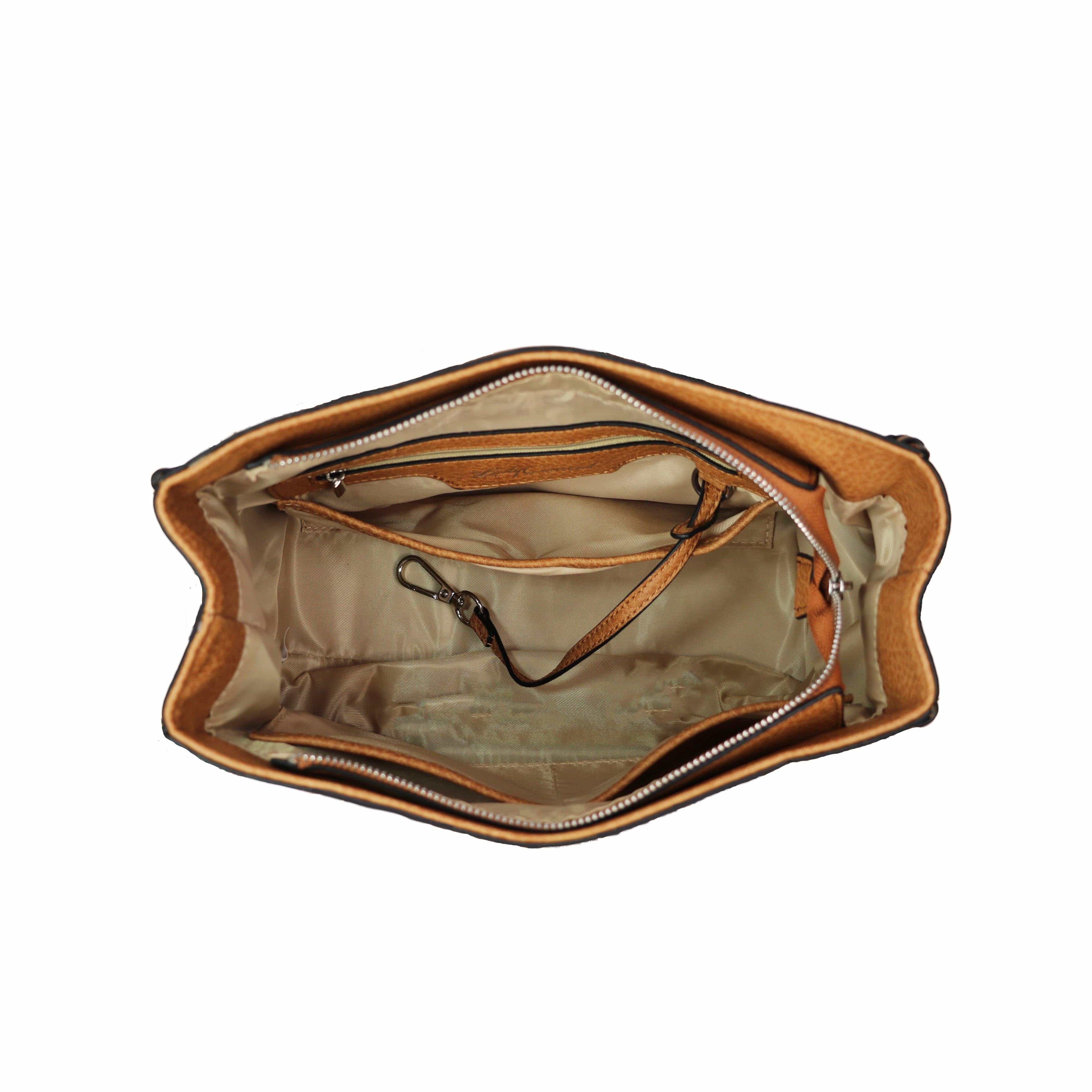 Concealed Carry Ann Satchel by Lady Conceal - Designer Luxury Conceal Carry Handbag - YKK Locking Zippers and Universal Handbag Gun and Pistol Bag - crossbody Handbag for concealed gun carry - concealed carry Handbag Ann Satchel gun Handbag - concealed carry gun Handbag