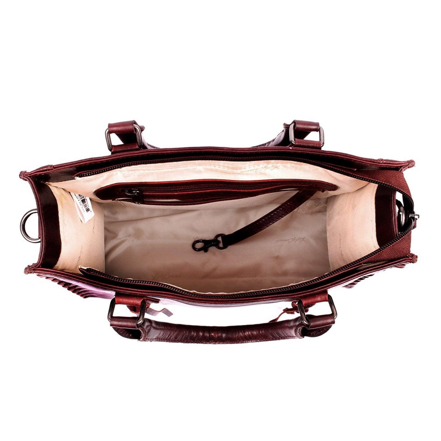 Concealed Carry Emma Leather Satchel - Designer Concealed Carry Purse - YKK Locking Purse with Universal Holster - Leather Bag For Gun Owners - Easy Conceal Carry - CCW Purse for Women - Conceal and Carry purse for Handgun - Designer Luxury Conceal Carry Handbag - Handbag Gun and Pistol Bag - Handbag for concealed gun - Hidden Gun Bag