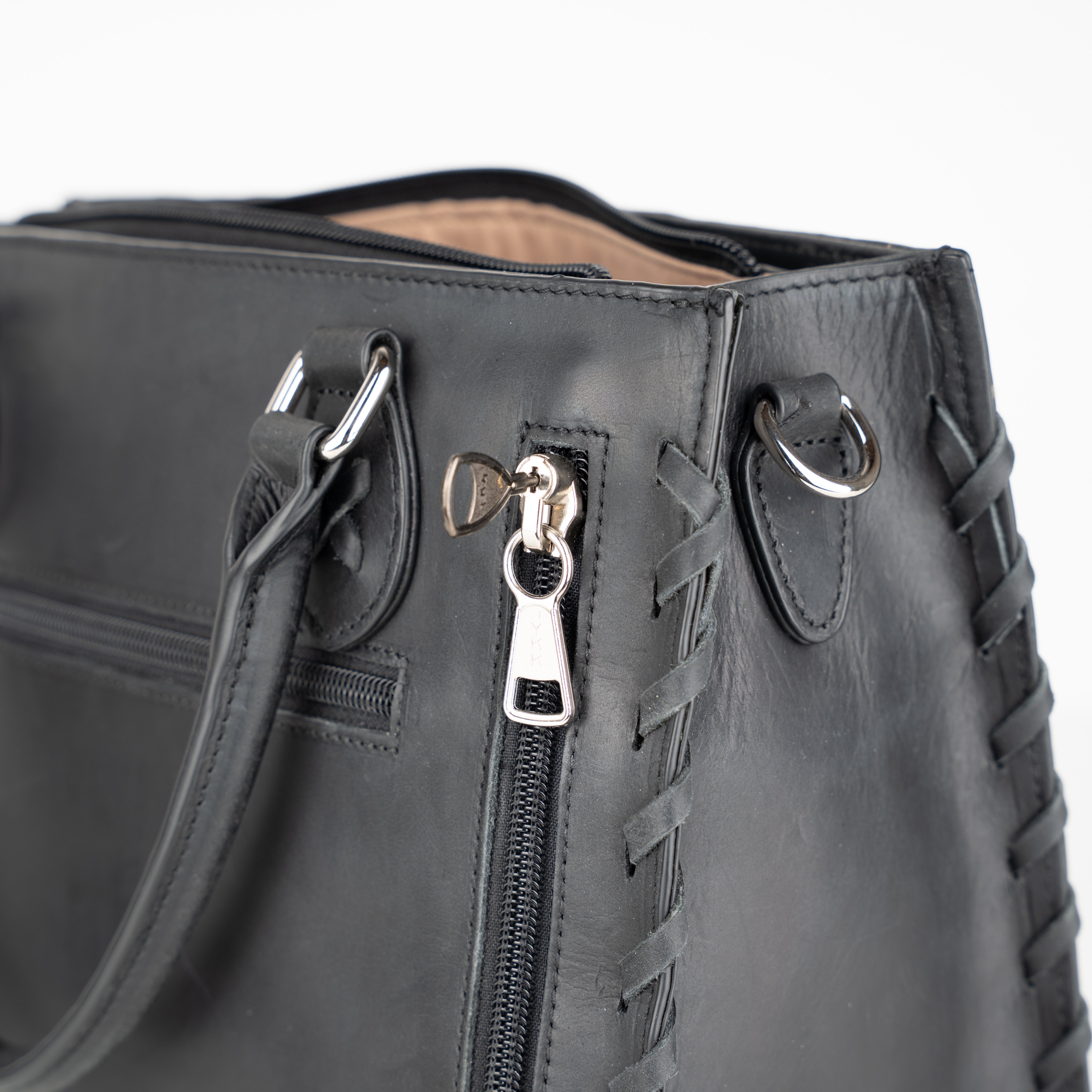 Concealed Carry Emma Leather Satchel - Designer Concealed Carry Purse - YKK Locking Purse with Universal Holster - Leather Bag For Gun Owners - Easy Conceal Carry - CCW Purse for Women - concealed carry Handbag for woman - Conceal and Carry purse for Hand