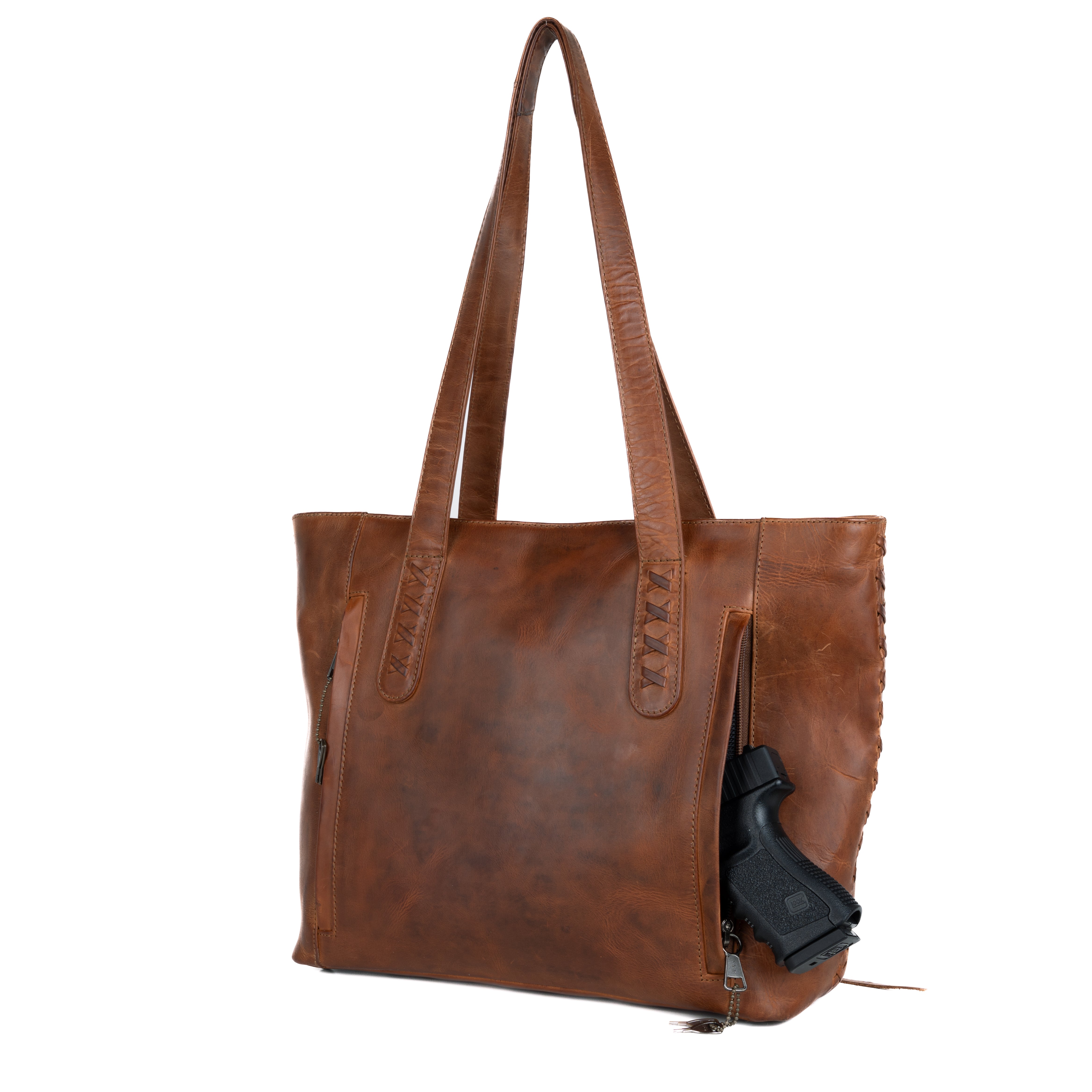 Concealed Carry Norah Large Leather Tote - Lady Conceal - Concealed Carry Purse - Women Pistol Bag - YKK Locking - Gun Security Purse - designer purse brands - designer backpack purse - designer purse sale - womens designer purse sale - designer purses black friday sale - black and white designer purse - black crossbody purse designer - black owned purse designers - woman designer purse - designer purses for women