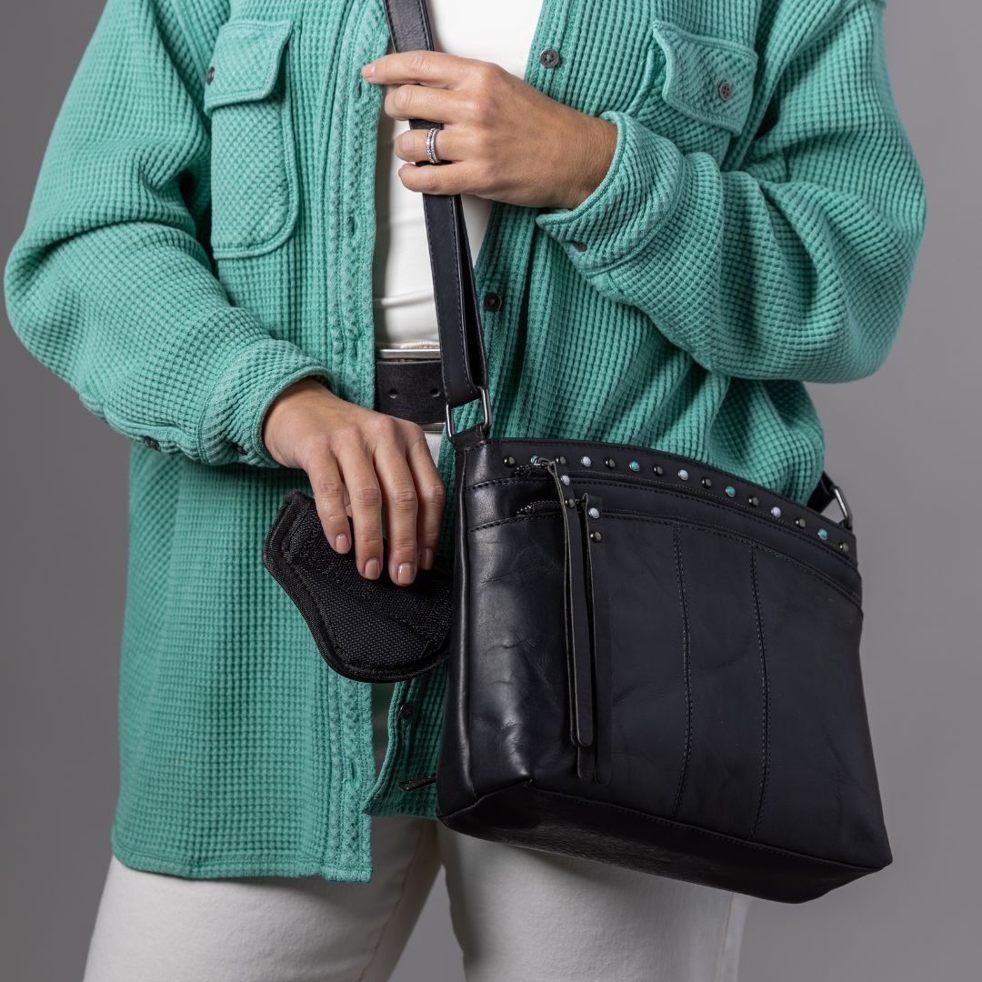 Concealed Carry Brynn Leather Crossbody by Lady Conceal