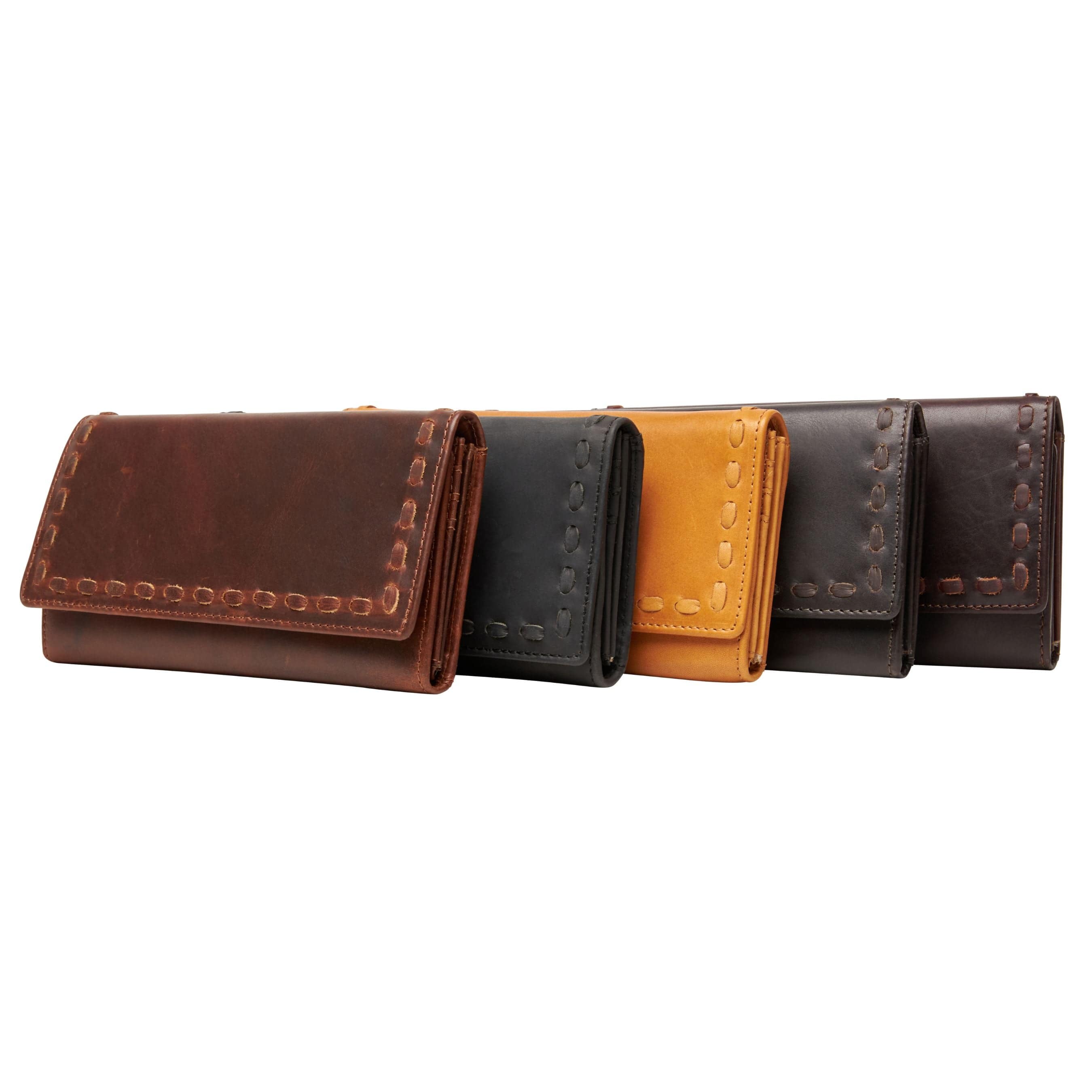 Hope RFID Leather Laced Wallet by Lady Conceal, matching wallet, brown leather clutch, USA owned, dealer