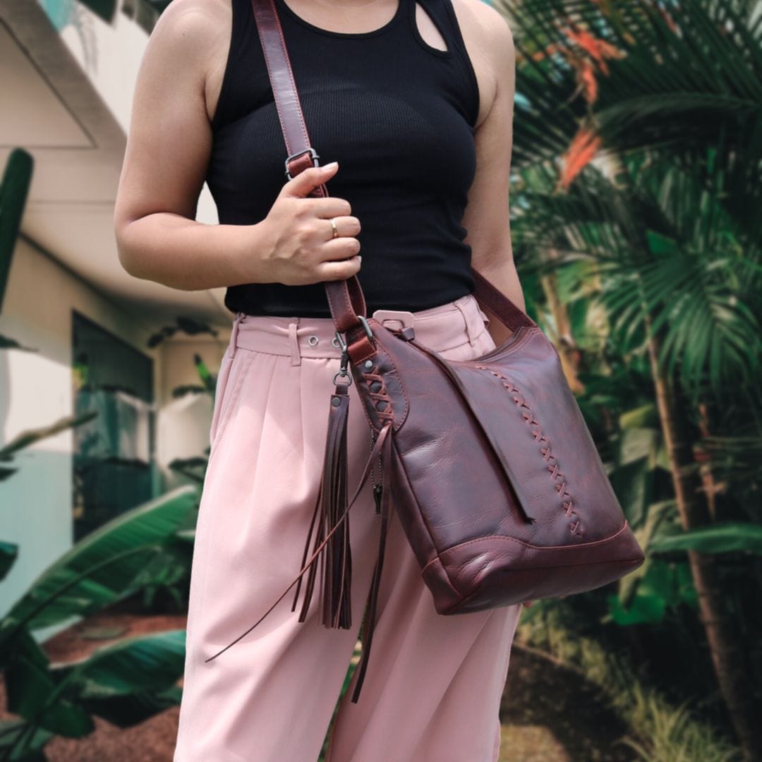 Concealed Carry Blake Scooped Leather Crossbody - Lady Conceal - Concealed Carry Purse - black crossbody purse designer - black owned purse designers - crossbody bag for concealed gun carry - concealed carry gun bags - concealed carry crossbody bag - concealed carry purse crossbody - Gift for gun owners - Women Gun Bag - most popular crossbody bag - crossbody handgun bag - crossbody bags for everyday use