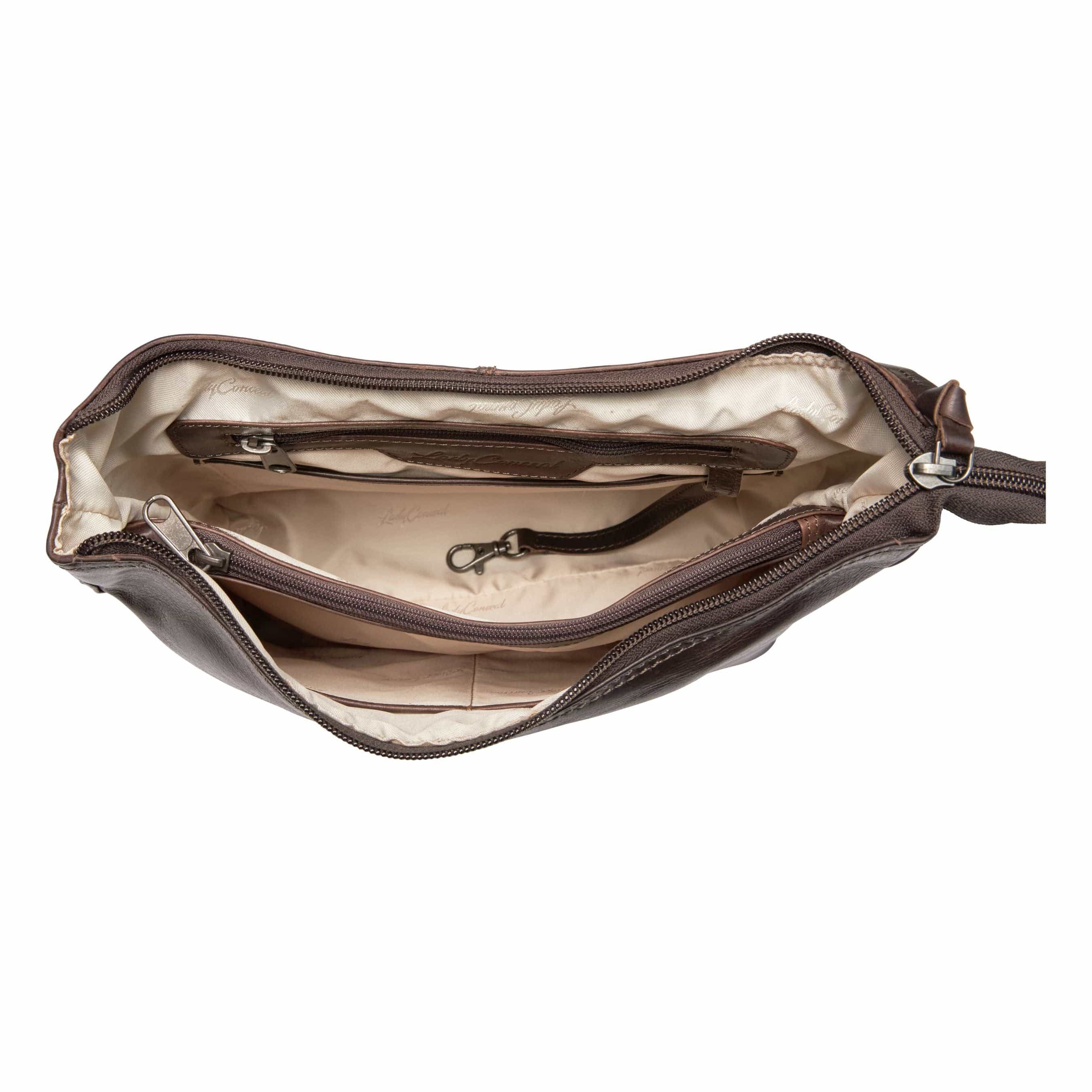 Concealed Carry Blake Scooped Leather Crossbody - Lady Conceal - Concealed Carry Purse - black crossbody purse designer - black owned purse designers - crossbody bag for concealed gun carry - concealed carry gun bags - concealed carry crossbody bag - concealed carry purse crossbody - Gift for gun owners - Women Gun Bag - most popular crossbody bag - crossbody handgun bag - crossbody bags for everyday use