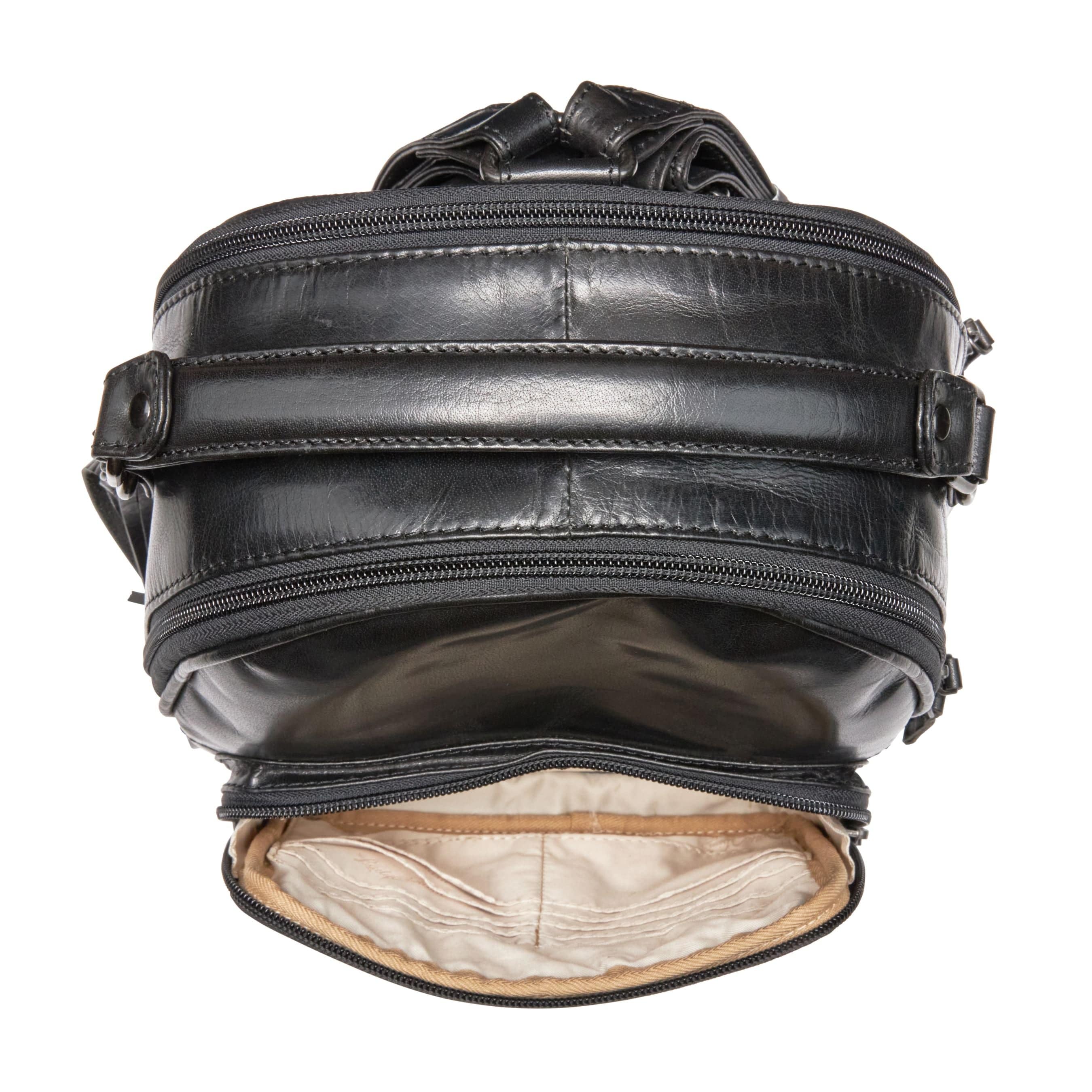 Concealed Carry Reese Unisex Backpack - Women Gun Owner Bag - Outdoor Conceal Carry - Easy CCW - Locking Gun Bag - Easy Draw Conceal Carry - Women Gun Users - gun carrier backpack - best gun carrying backpack- best gun carry backpack - Pistol and Firearm Bag - Western Hide Backpack - Boho Stylish Backpack for Women - Universal Holster Bag - Marley Unisex Backpack - Women's Concealed Carry Bagpack - premium leather backpack