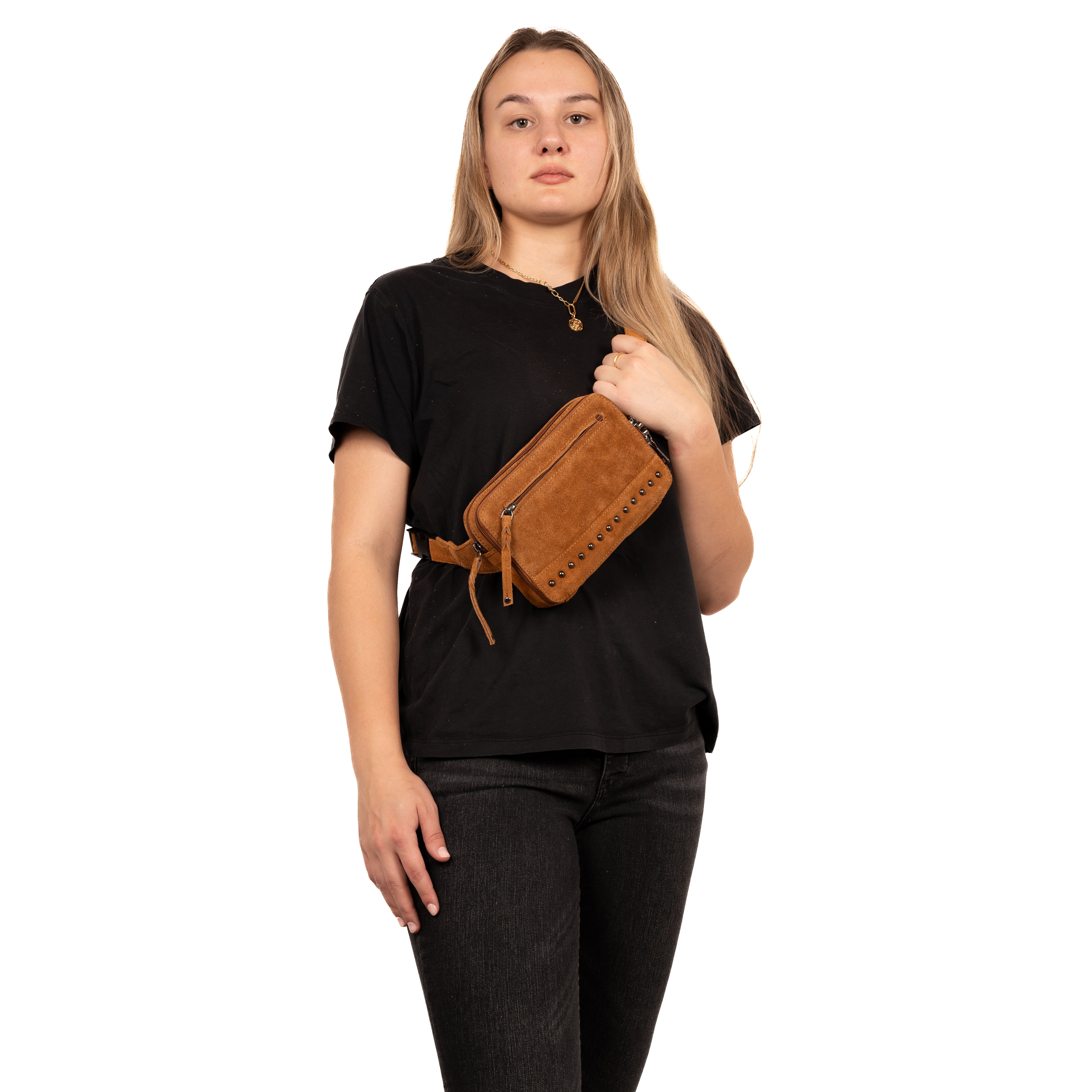 Concealed Carry Kailey Leather Purse Pack - Lady Conceal - Concealed Carry Purse - most popular crossbody bag - crossbody handgun bag - crossbody bags for everyday use - Lady Conceal - Unique Hide Purse - Locking YKK Purse - Fanny Pack for Gun and Pistol