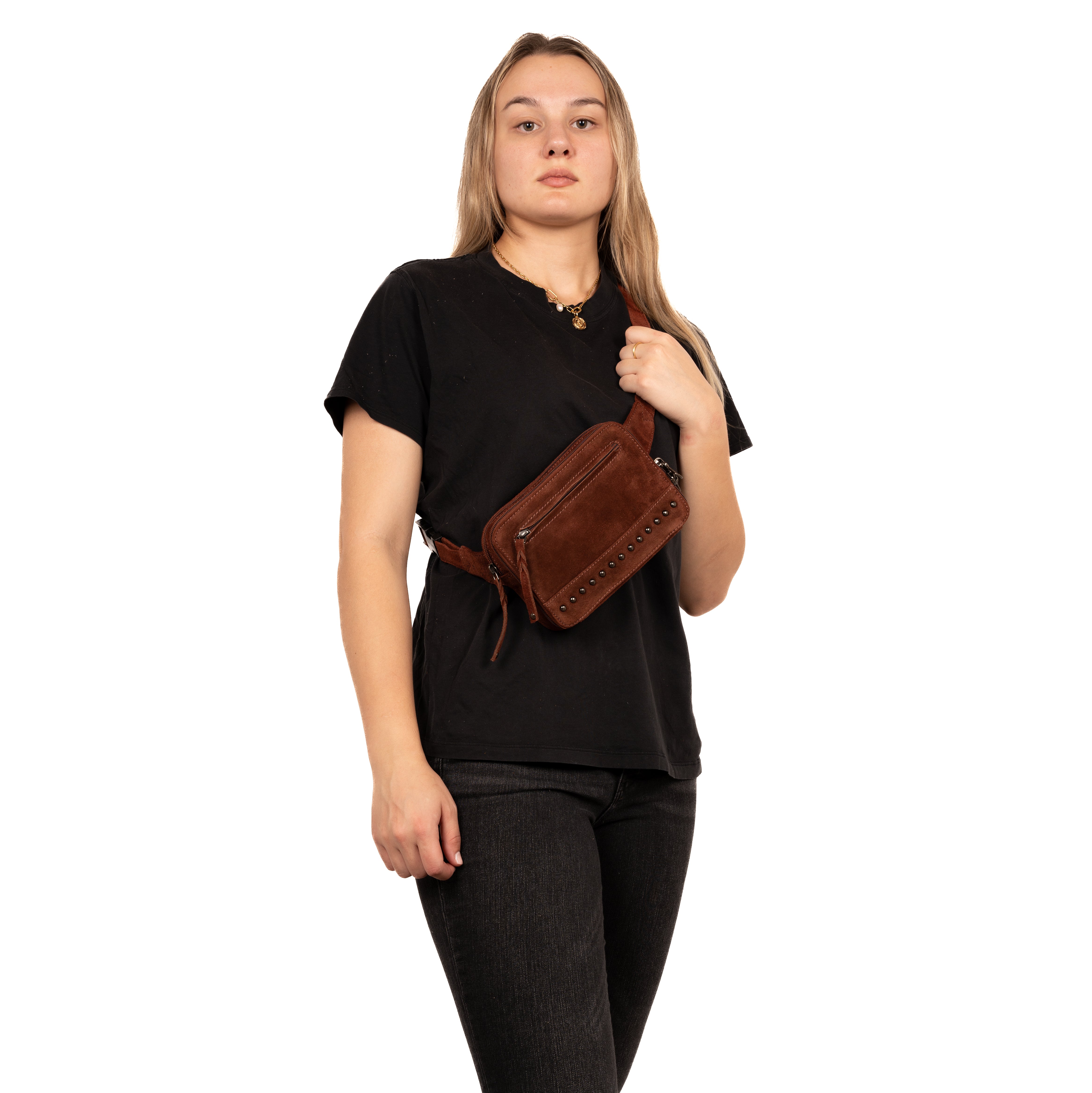 Concealed Carry Kailey Leather Purse Pack - Lady Conceal - Concealed Carry Purse - most popular crossbody bag - crossbody handgun bag - crossbody bags for everyday use - Lady Conceal - Unique Hide Purse - Locking YKK Purse - Fanny Pack for Gun and Pistol