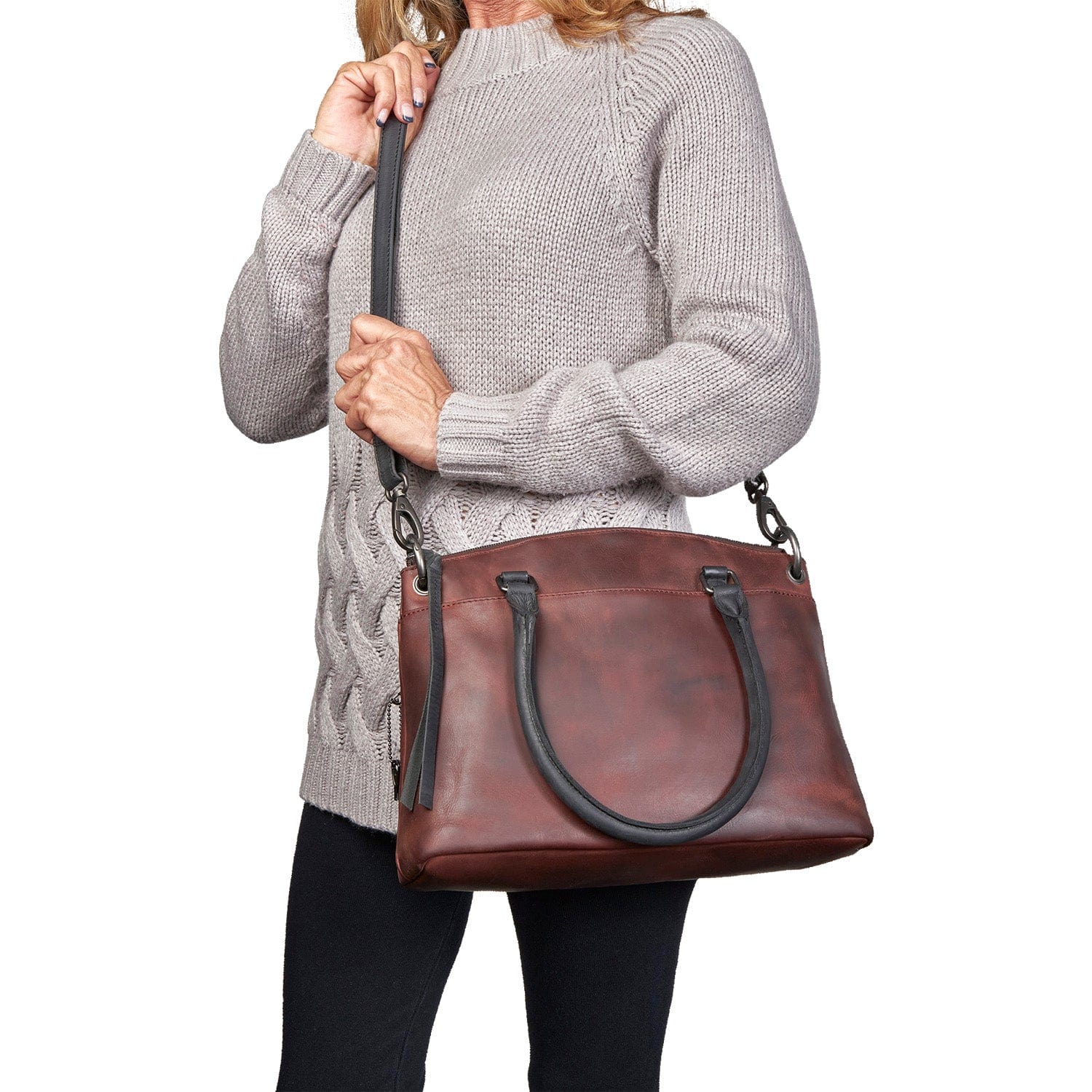 Concealed Carry Whitely Leather Satchel - YKK Locking Zippers - Universal Holster Bag - Luxurious Designer CCW Bag - Leather Gun and Pistol Purse - Concealed Carry Purse - designer purses - black designer purse - designer purse brands - designer backpack purse - designer purse sale - womens designer purse sale - woman designer purse - designer purses for women