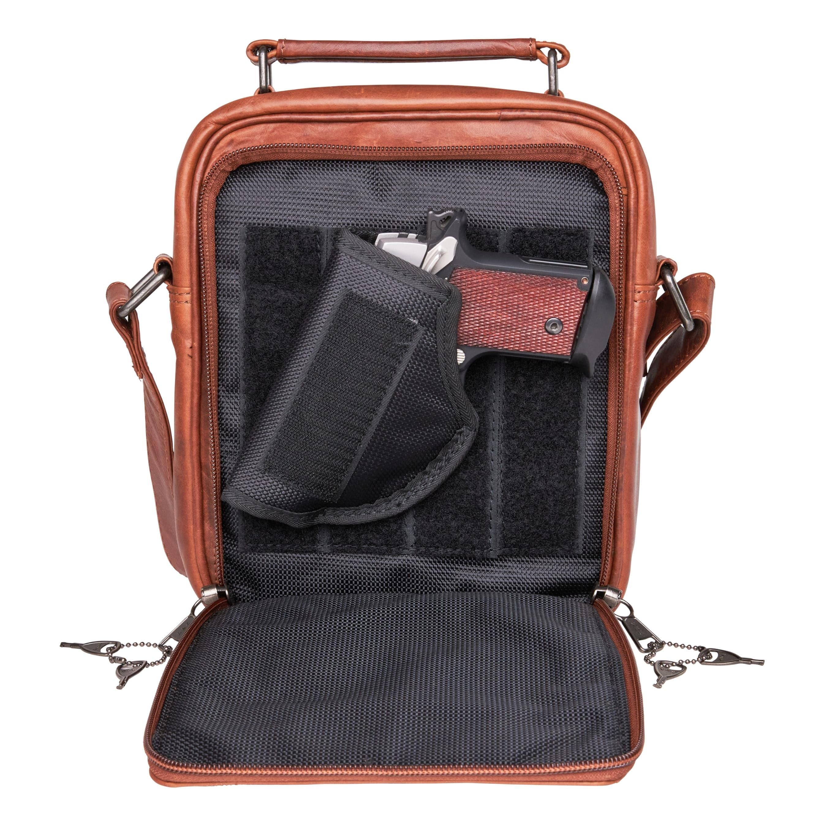 Concealed Carry Logan Unisex Crossbody Bag - Men Gun Bag with Clip Storage - Conceal Carry Logan Unisex Bag - CCW Universal Logan Unisex Bag - Concealed Carry Purse - most popular crossbody bag - crossbody handgun bag - crossbody bags for everyday use - Lady Conceal - Unique Hide Purse - Locking YKK Purse - Fanny Pack for Gun and Pistol - Easy CCW - Fast Draw Bag - Secure Gun Bag