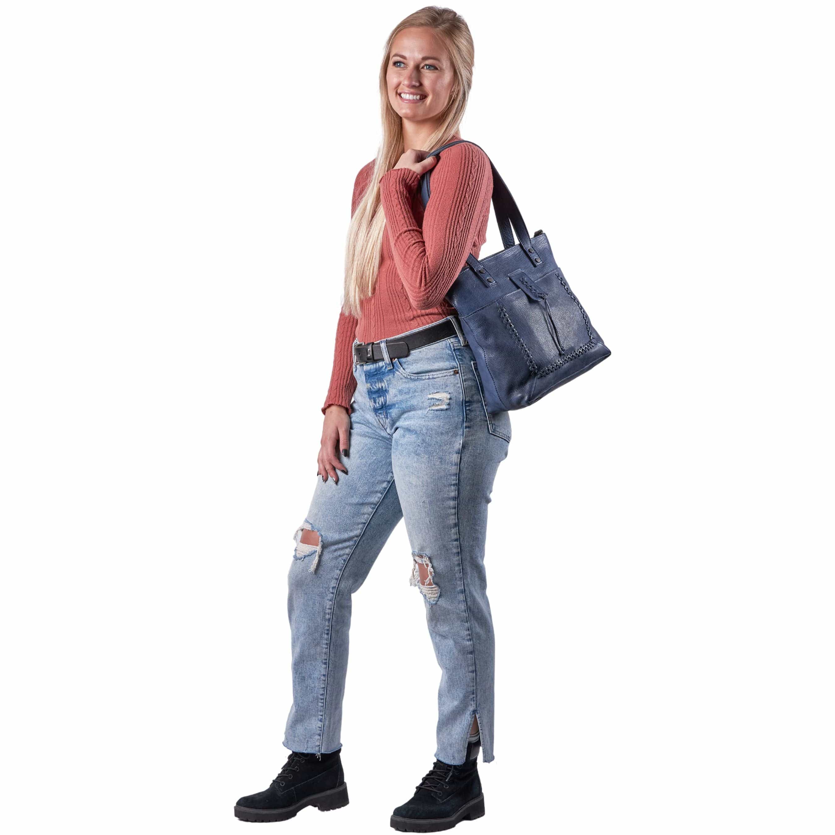 Lady Conceal Concealed Carry Eden Tote, Universal Holster, Designer Crossbody Purse, Locking Gun Bag, Wholesale Supplies