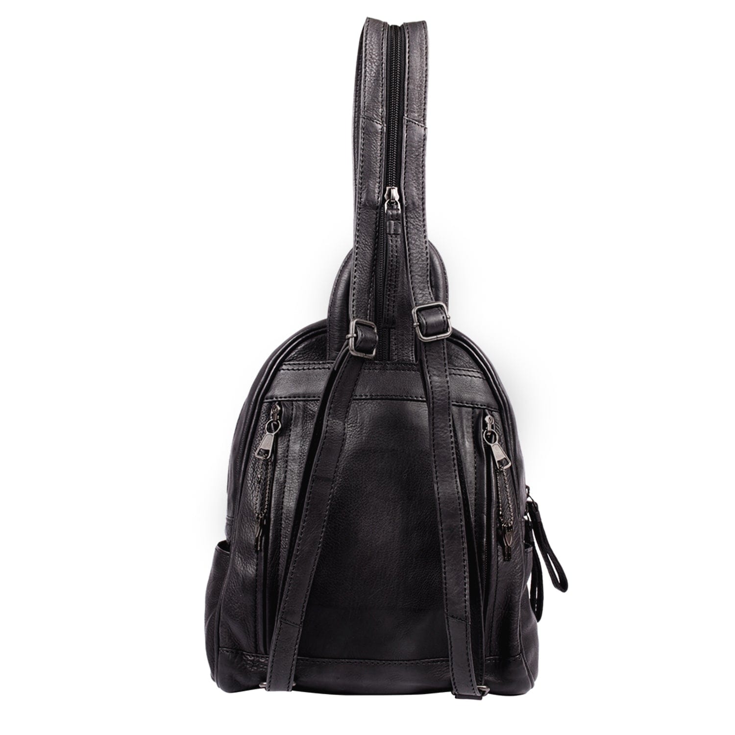 Concealed Carry RFID Daisy Leather Backpack - Locking Concealment Bag for Pistol - Outdoors Gun Bag - Women's Conceal Carry Purse for Firearm - Women Gun Users - gun carrier backpack - best gun carrying backpack- best gun carry backpack - Pistol and Firearm Bag - Western Hide Backpack - Boho Stylish Backpack for Women - Universal Holster Bag - Marley Unisex Backpack - Women's Concealed Carry Bagpack - premium leather backpack