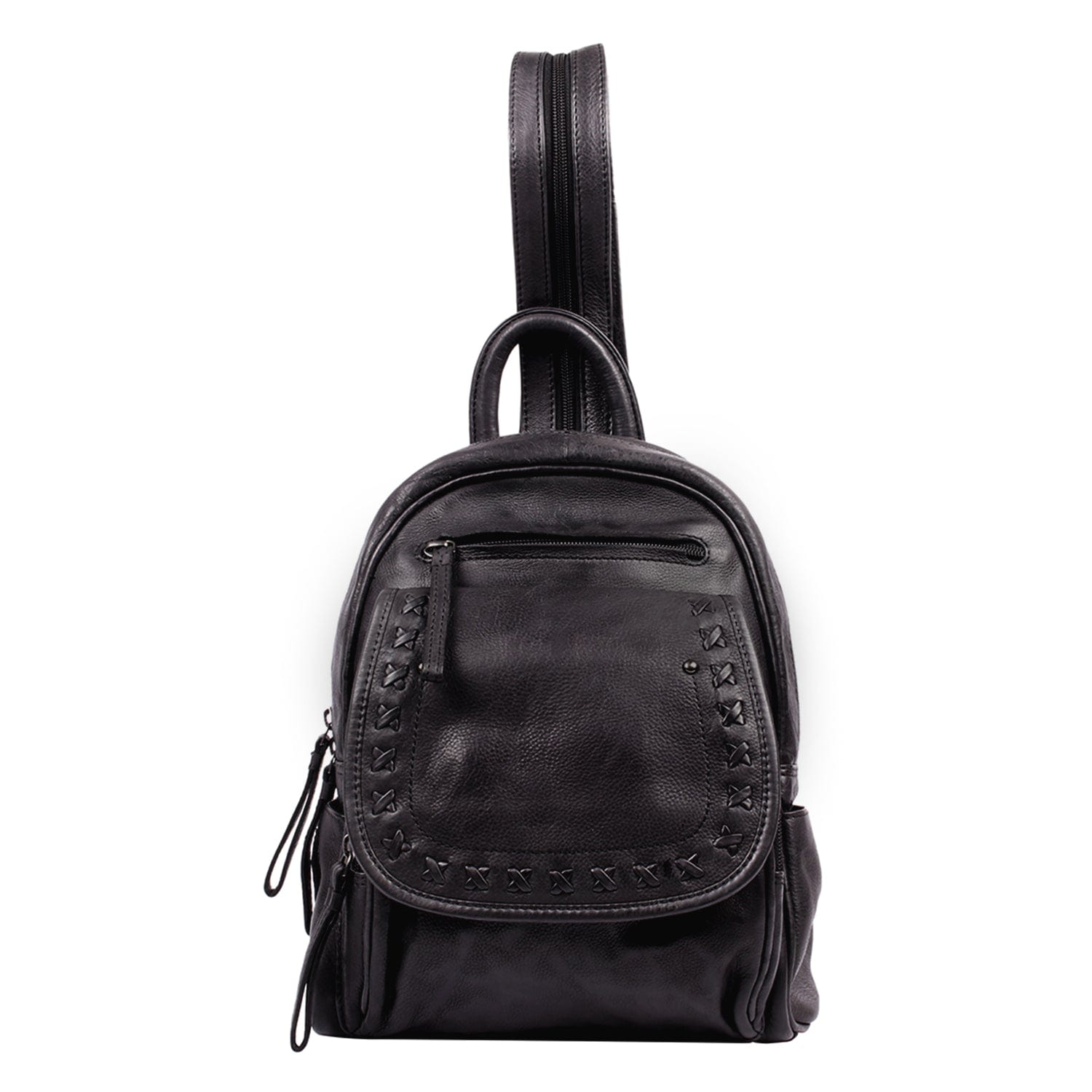 Concealed Carry RFID Daisy Leather Backpack - Locking Concealment Bag for Pistol - Outdoors Gun Bag - Women's Conceal Carry Purse for Firearm - Women Gun Users - gun carrier backpack - best gun carrying backpack- best gun carry backpack - Pistol and Firearm Bag - Western Hide Backpack - Boho Stylish Backpack for Women - Universal Holster Bag - Marley Unisex Backpack - Women's Concealed Carry Bagpack - premium leather backpack