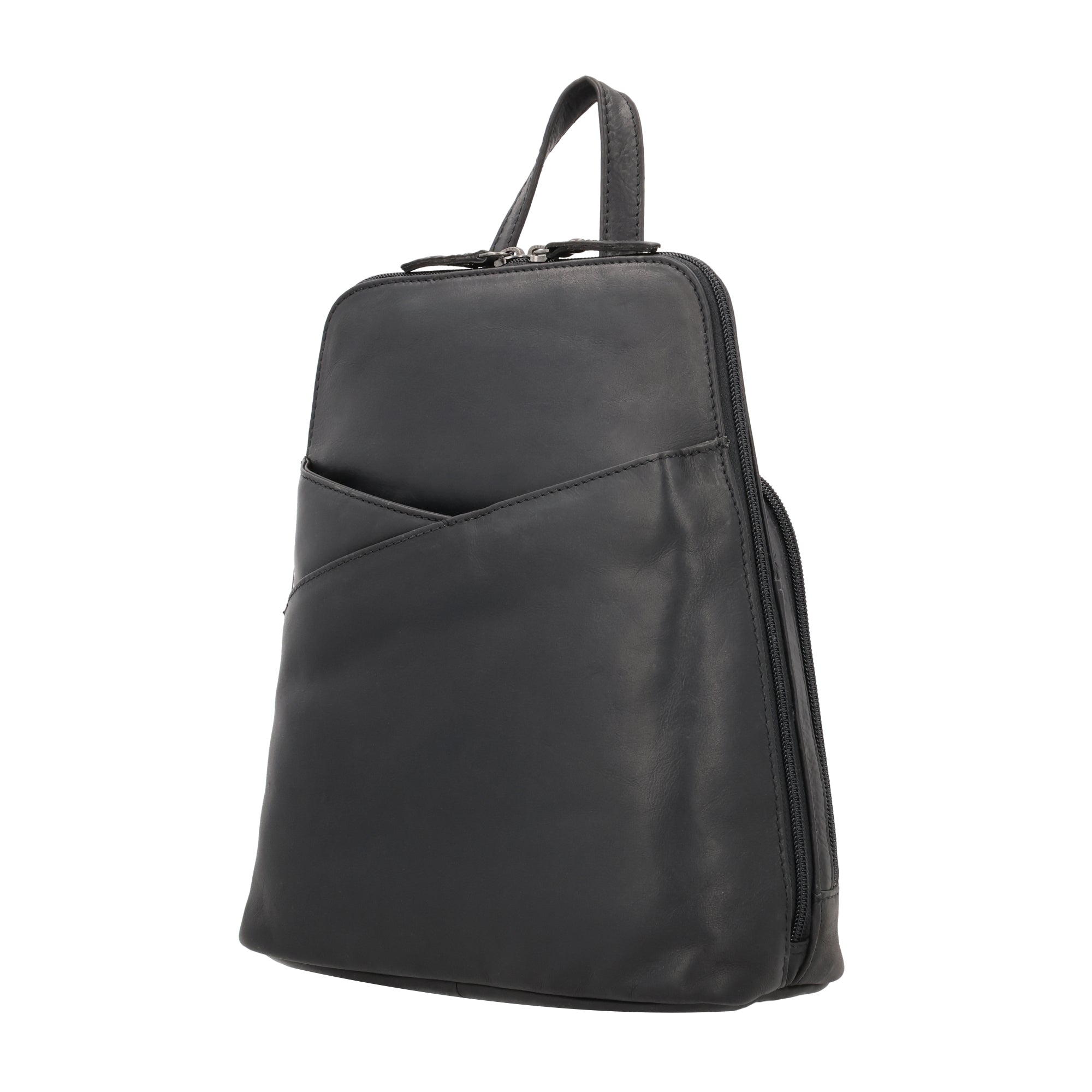 Concealed Carry Jayden Leather Backpack - Locking Concealment Bag for Pistol - Outdoors Gun Bag - Women's Conceal Carry Purse for Firearm - Women Gun Users - gun carrier backpack - best gun carrying backpack- best gun carry backpack - Pistol and Firearm B