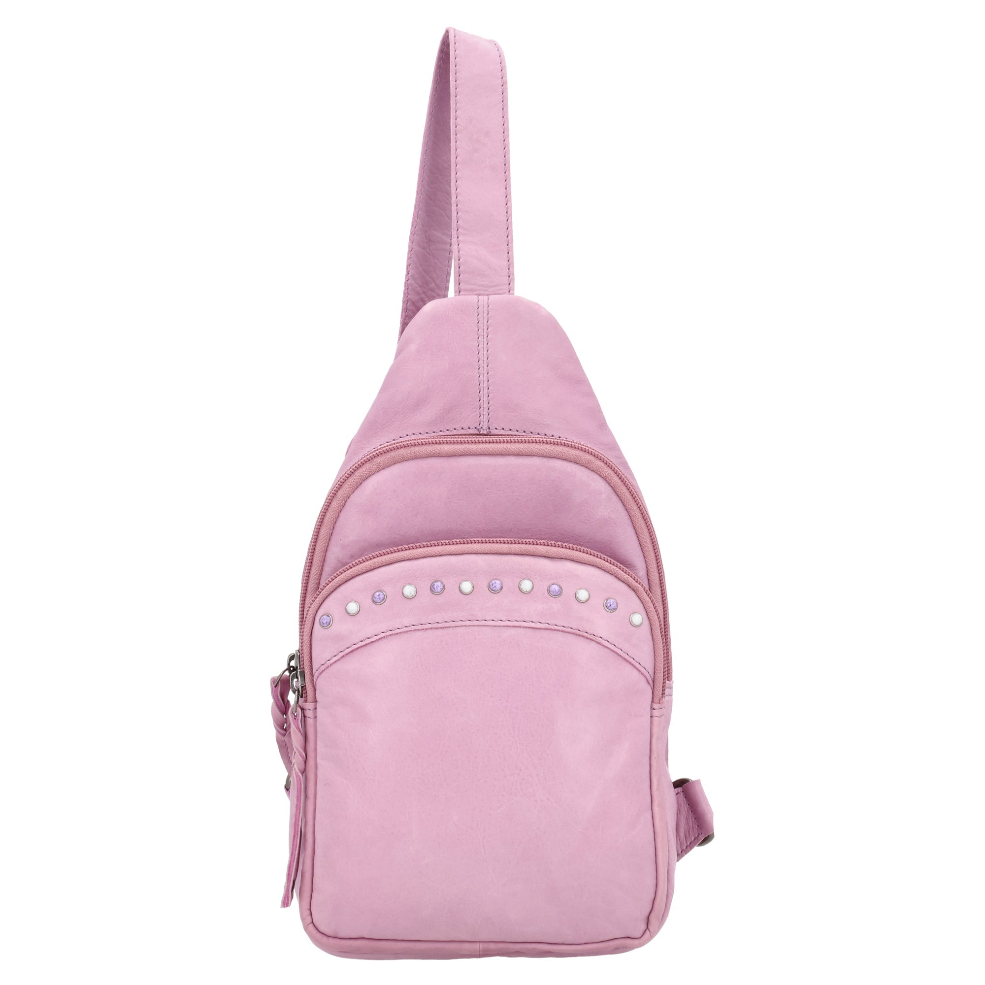 RFID Gun Sling Bag – Lady Conceal Haven Leather Backpack for Gun Store Supply - Conceal Carry Leather Handbags Designed in the USA