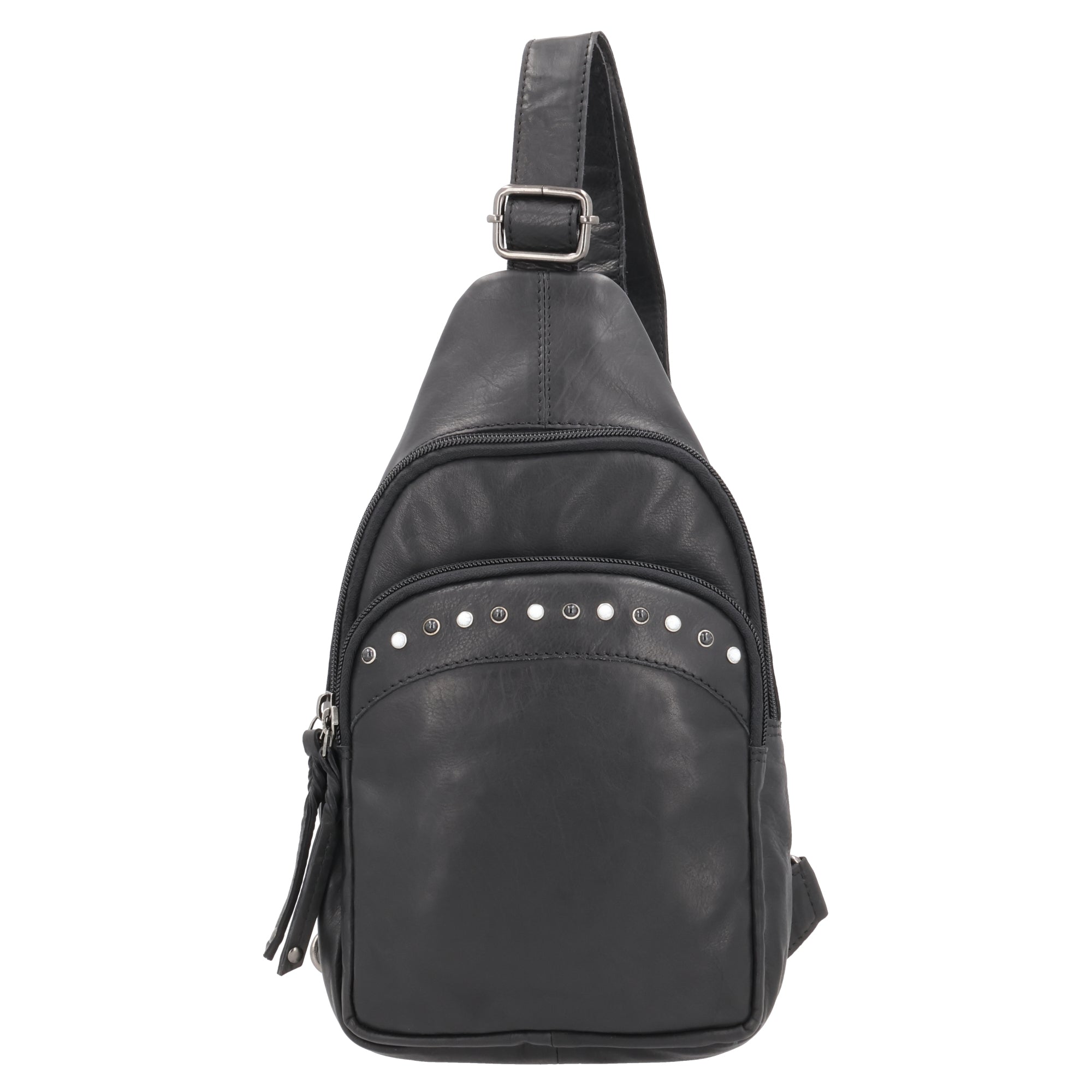 Full-Grain Leather Gun Sling – Haven Backpack for US Retailers and Shooting Instructors – Durable Holster Bags