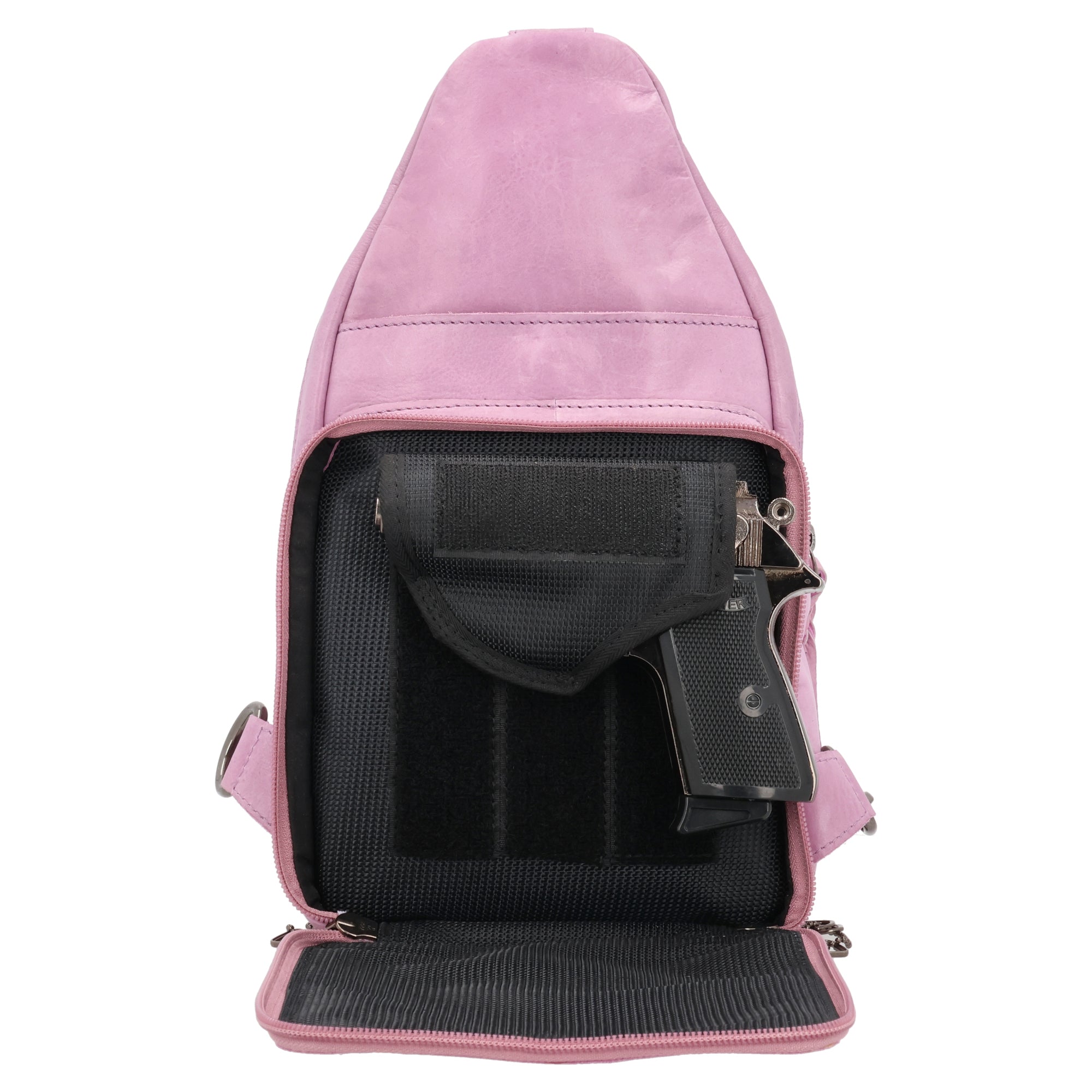 Haven CCW Bag – Leather Sling Backpack for Tactical Gear Sellers & Dropshippers – Haven CCW Purse for Gun Shops