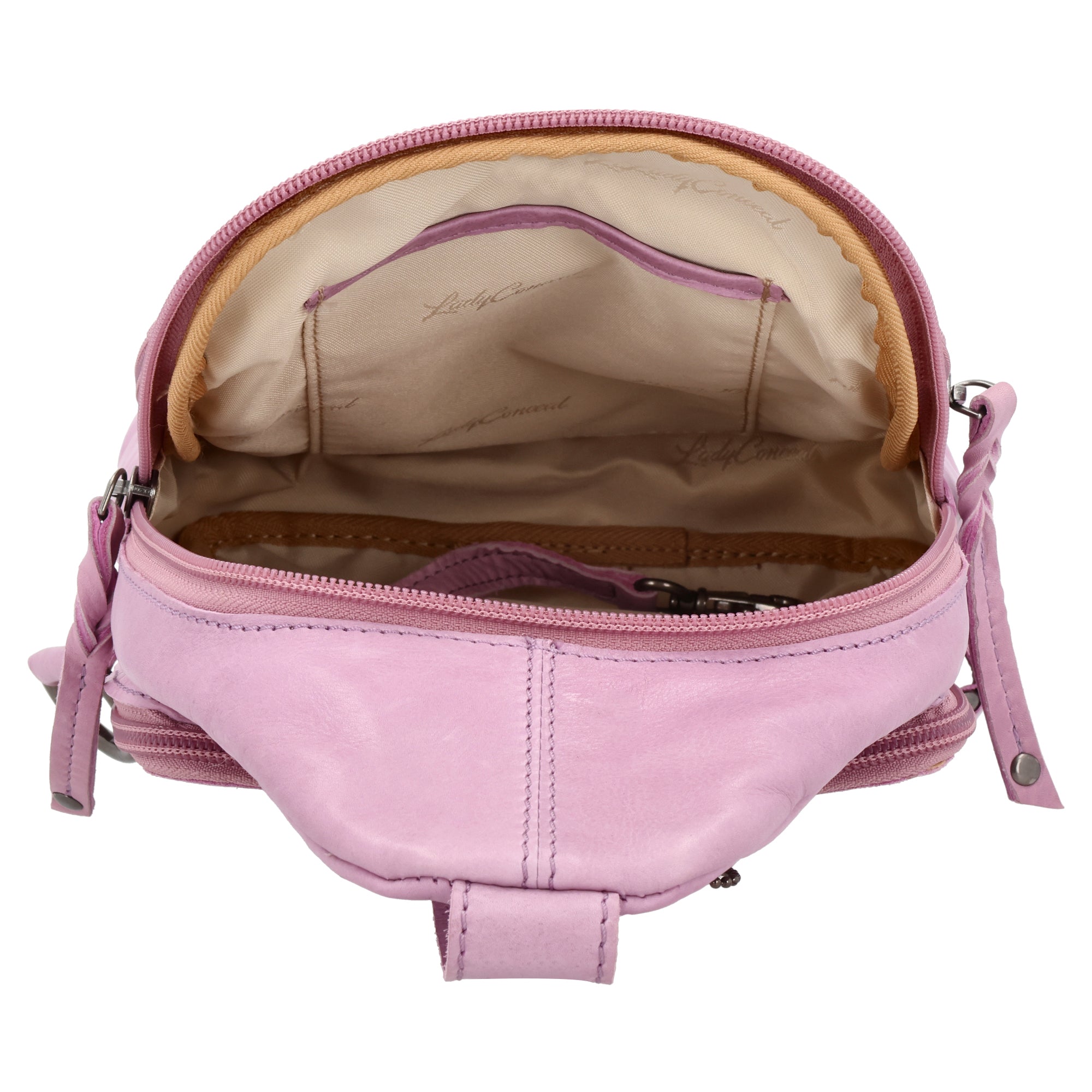 Haven CCW Sling – Secure Leather Concealed Carry Backpack with Locking Zipper Concealed Carry Leather – Lady Conceal Partners