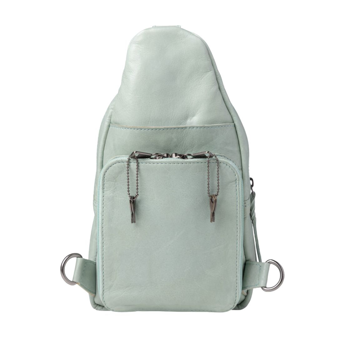 Haven Concealed Carry Backpack – RFID Sling with Vertical Holster by Lady Conceal - Safety Bag for Travel - Gifts for Gun Owners