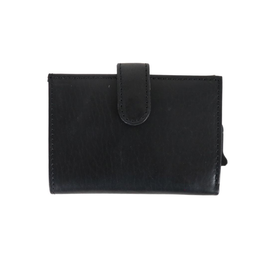 Nova RFID Blocking Wallet – Lady Conceal Leather Fan-Pop Design with Card Storage, Coin Pouch, and ID Window