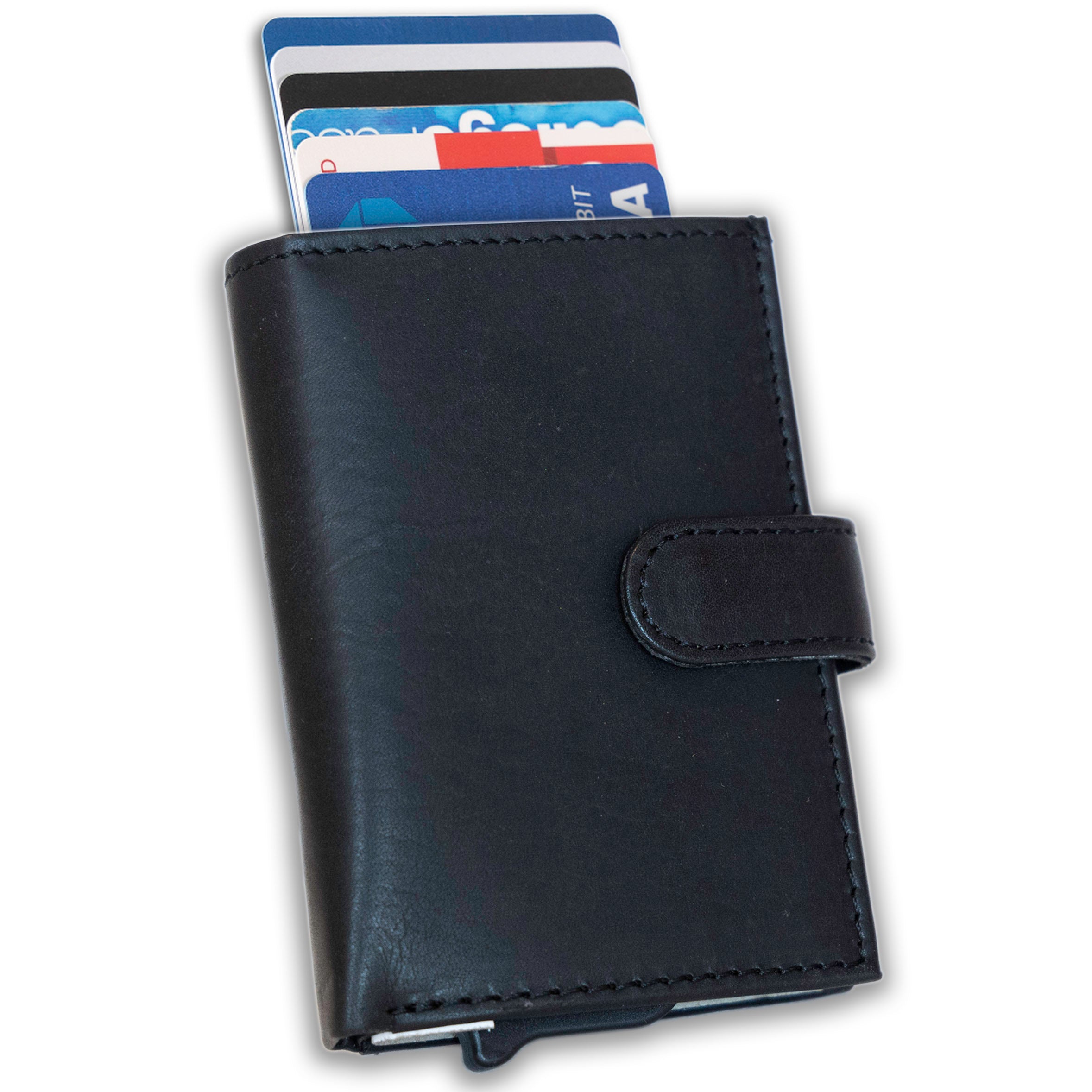 RFID Leather Wallet by Lady Conceal – Nova Pop-Up Style with 8-Card Capacity, Coin Pouch, ID Slot – Wholesale Ready