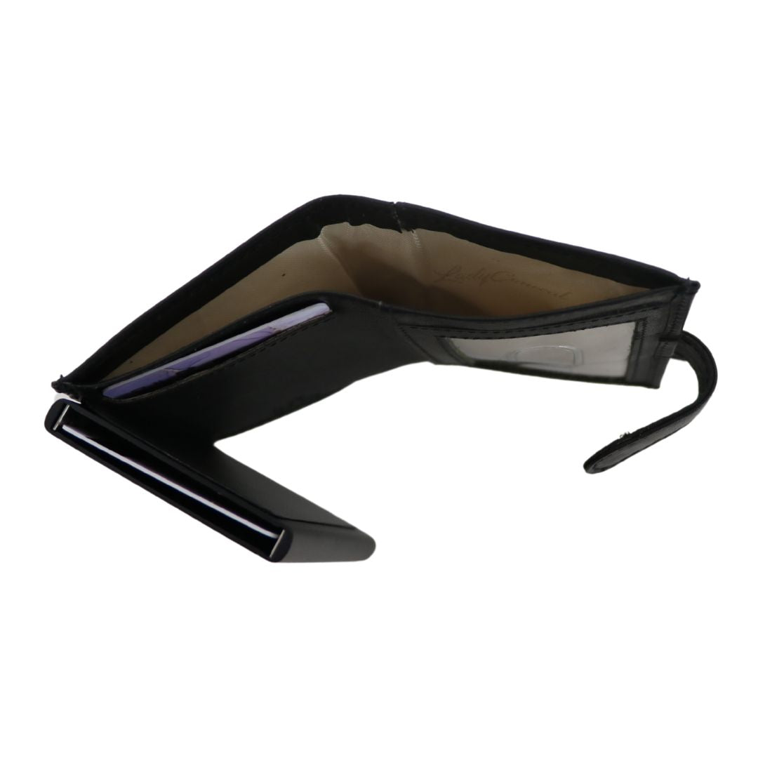 Lady Conceal Nova Wallet – Leather RFID Pop-Up with Secure Card Access, Coin Storage, and Tactical Seller Fit