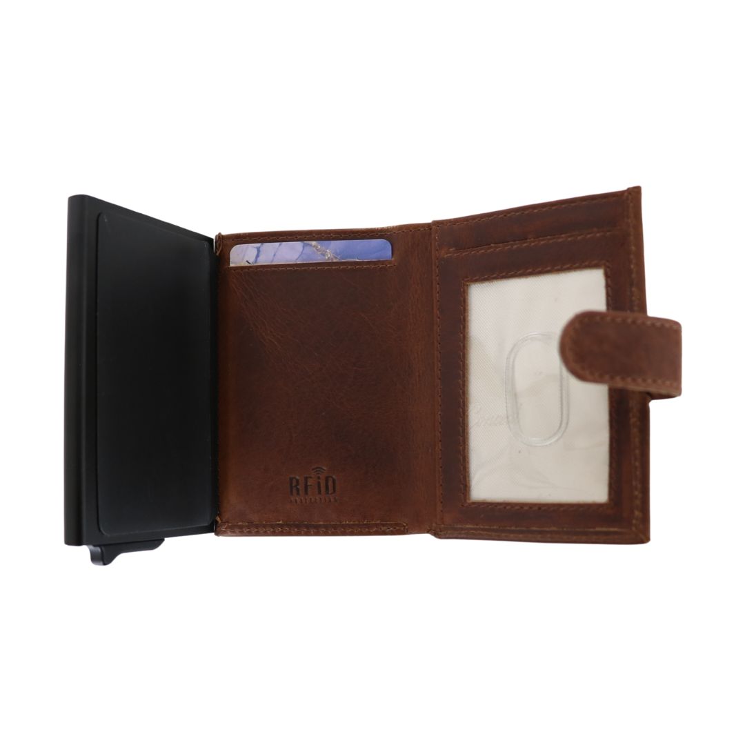 Lady Conceal Nova Wallet – Compact RFID Leather Wallet for Dealers, Wholesale Markets, and Tactical Retailers