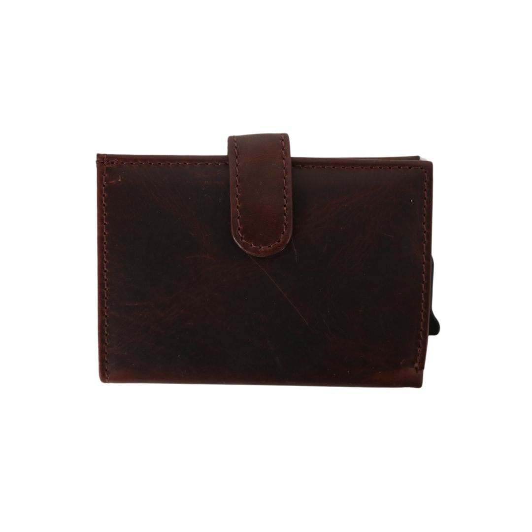 RFID Card Holder Wallet – Lady Conceal Nova Pop-Up Leather with Bill Slot, Coin Pocket, and Slim Fit for EDC