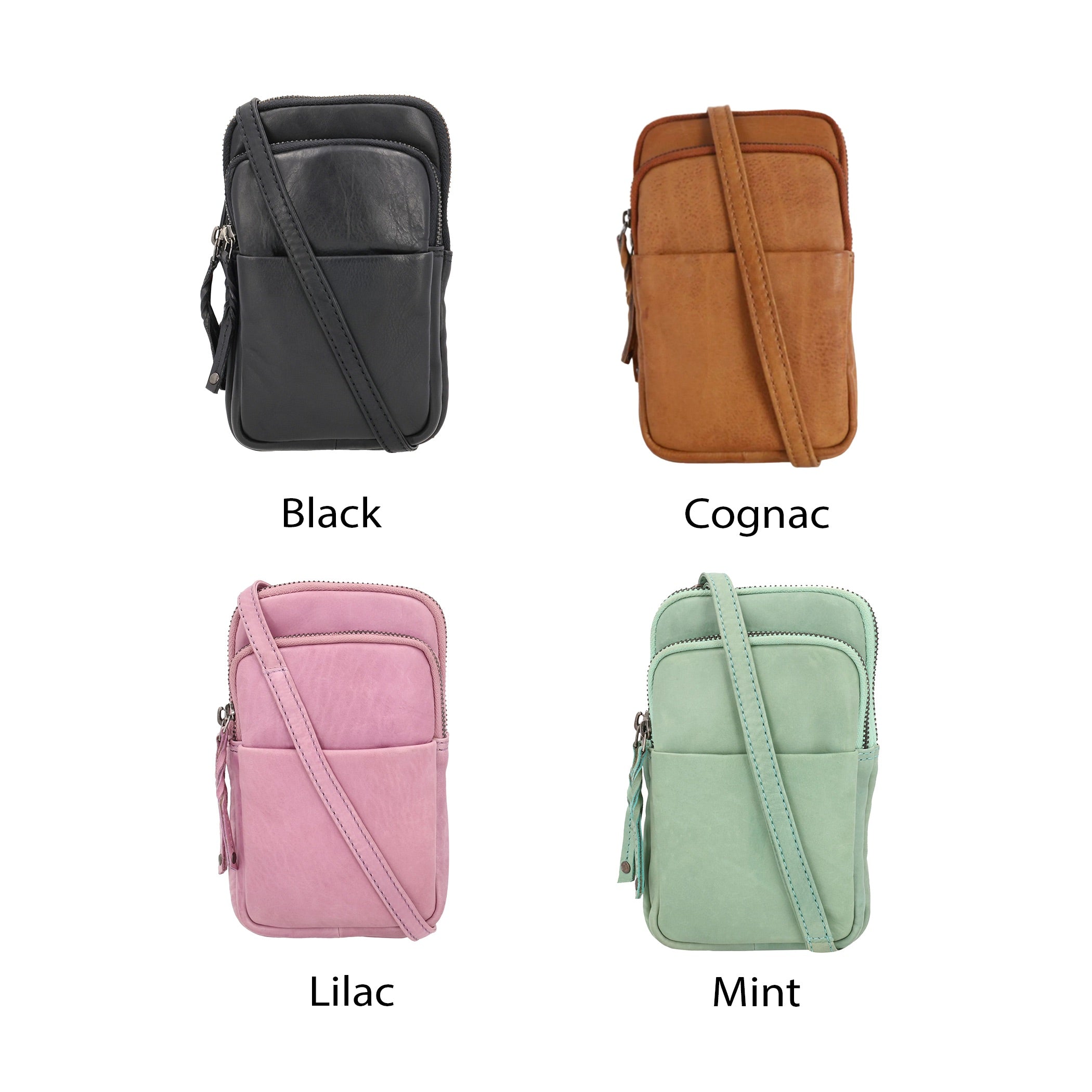 Shay Leather RFID Crossbody by Lady Conceal