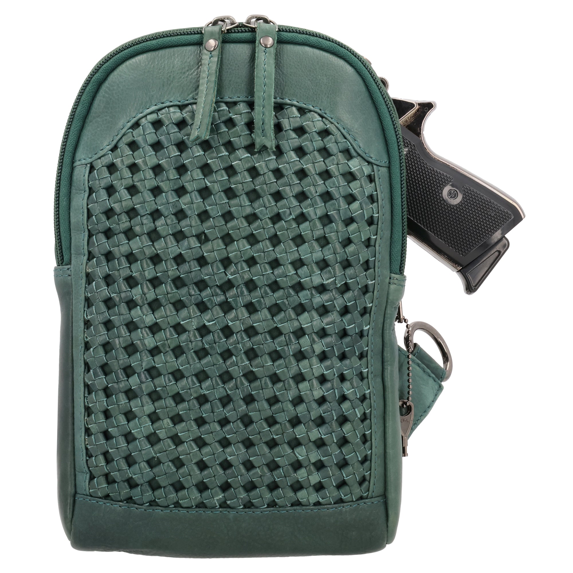 Leather Concealed Carry Sling Backpack by Lady Conceal, Bristol Style, Universal Holster, USA Owned, Lady Conceal Dealer