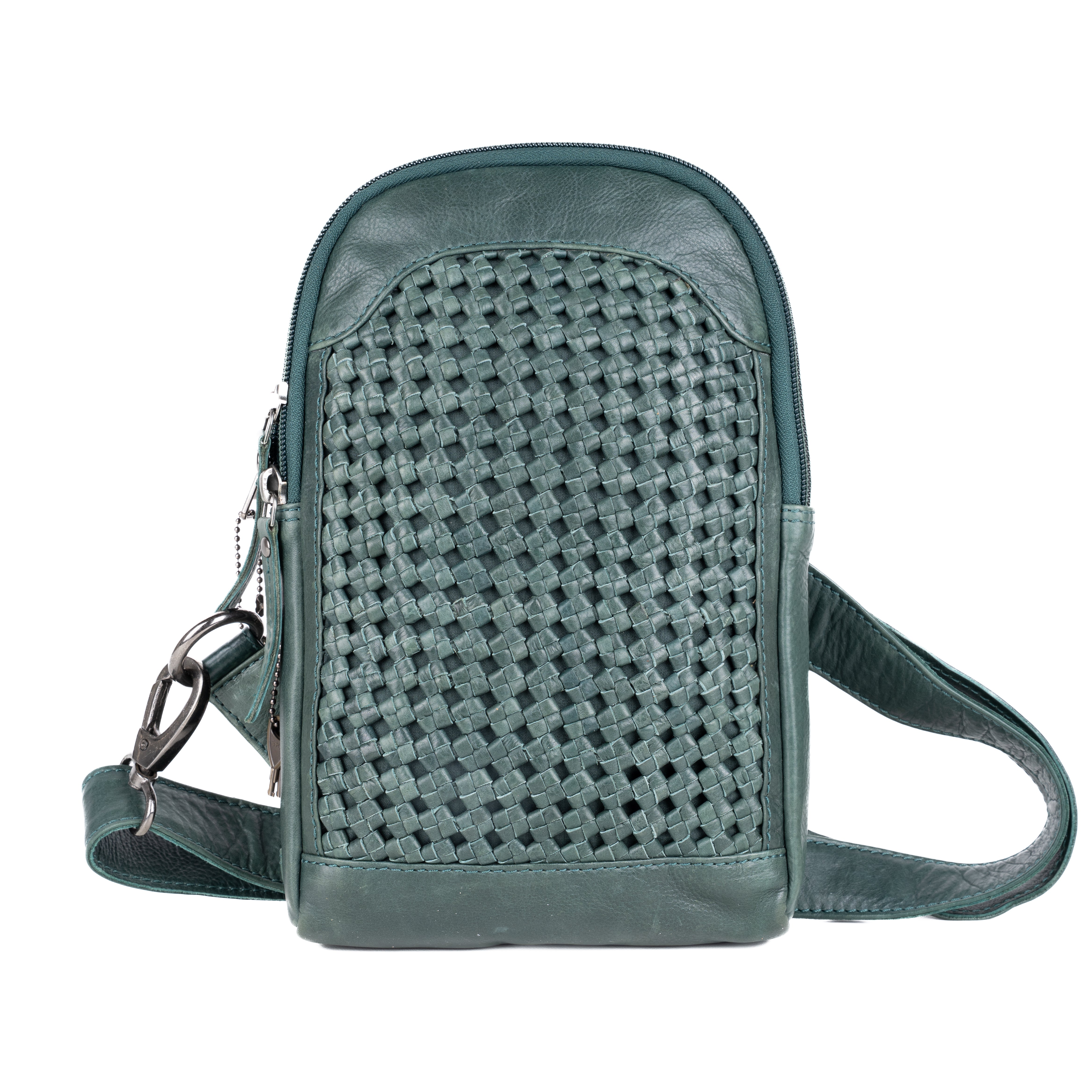Concealed Carry Bristol Sling Leather Backpack - Lady Conceal - KK Locking Zippers and Universal Holsters for Gun - Backpack for Conceal Carry - best gun carry backpack - Pistol and Firearm Bag - women's Concealed Carry Backpack - premium leather backpack - sling for concealed carry - concealed carry purses