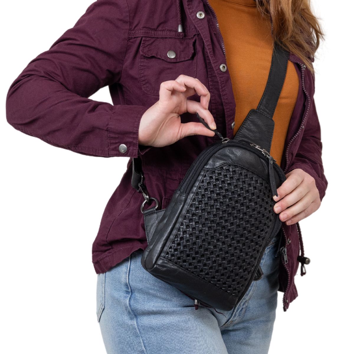 Bristol Leather Concealed Carry Backpack by Lady Conceal, Pistol Bag, USA Owned, Firearm Instructor, Lady Conceal CCW Seller