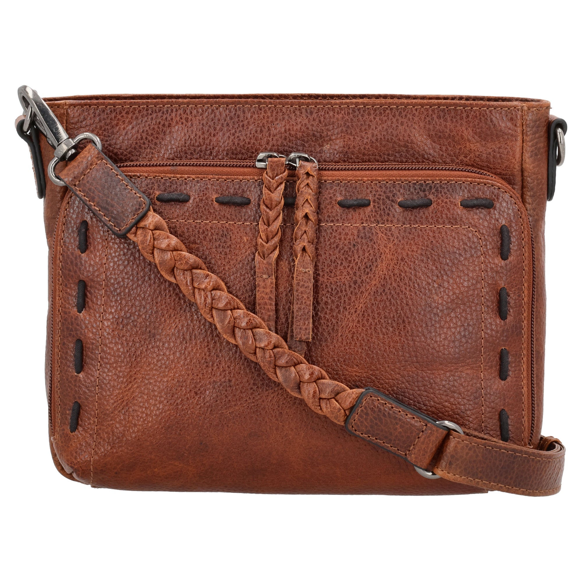 Concealed carry Zoe crossbody by Lady Conceal - RFID wallet, locking gun pocket, firm buffalo leather, top pick for dealer catalogs